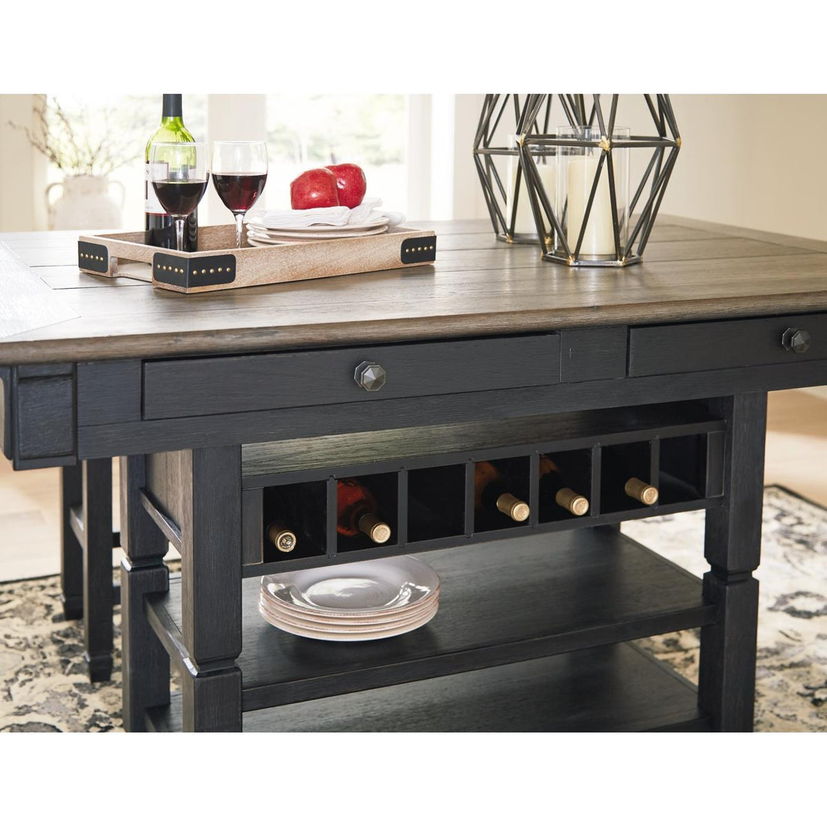 Signature Design by Ashley Tyler Creek D736D14 3 pc Counter Height Dining Set IMAGE 10