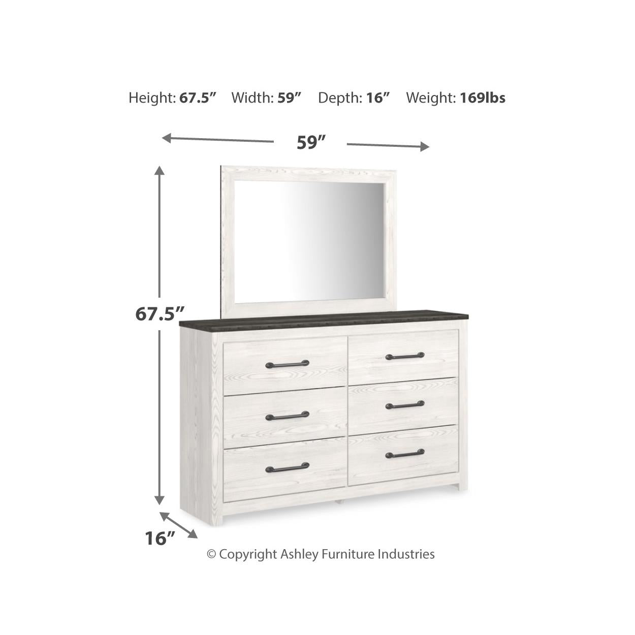 Signature Design by Ashley Gerridan B1190B22 6 pc Full Panel Bedroom Set IMAGE 16