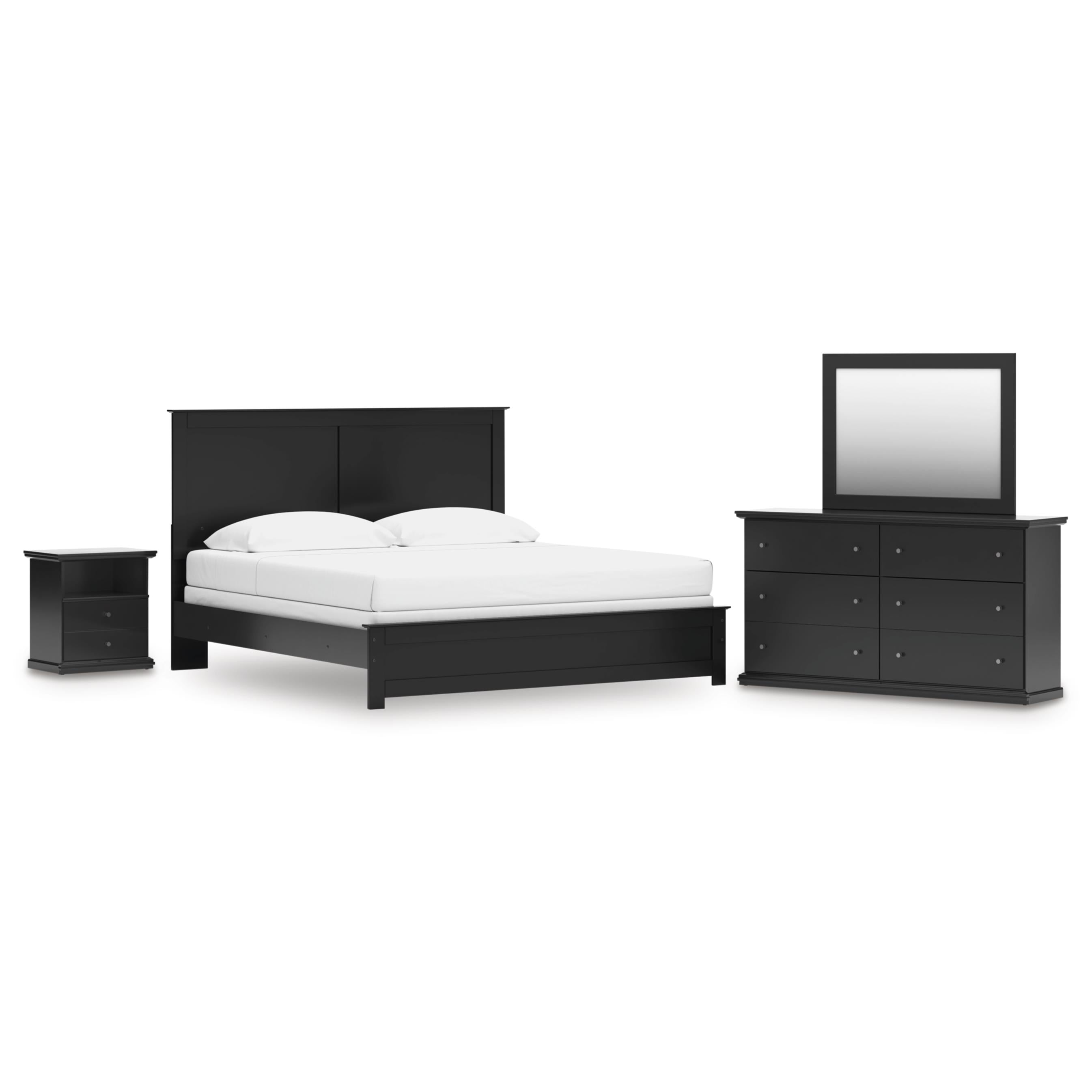 Signature Design by Ashley Maribel B138B65 6 pc King Panel Bedroom Set IMAGE 1