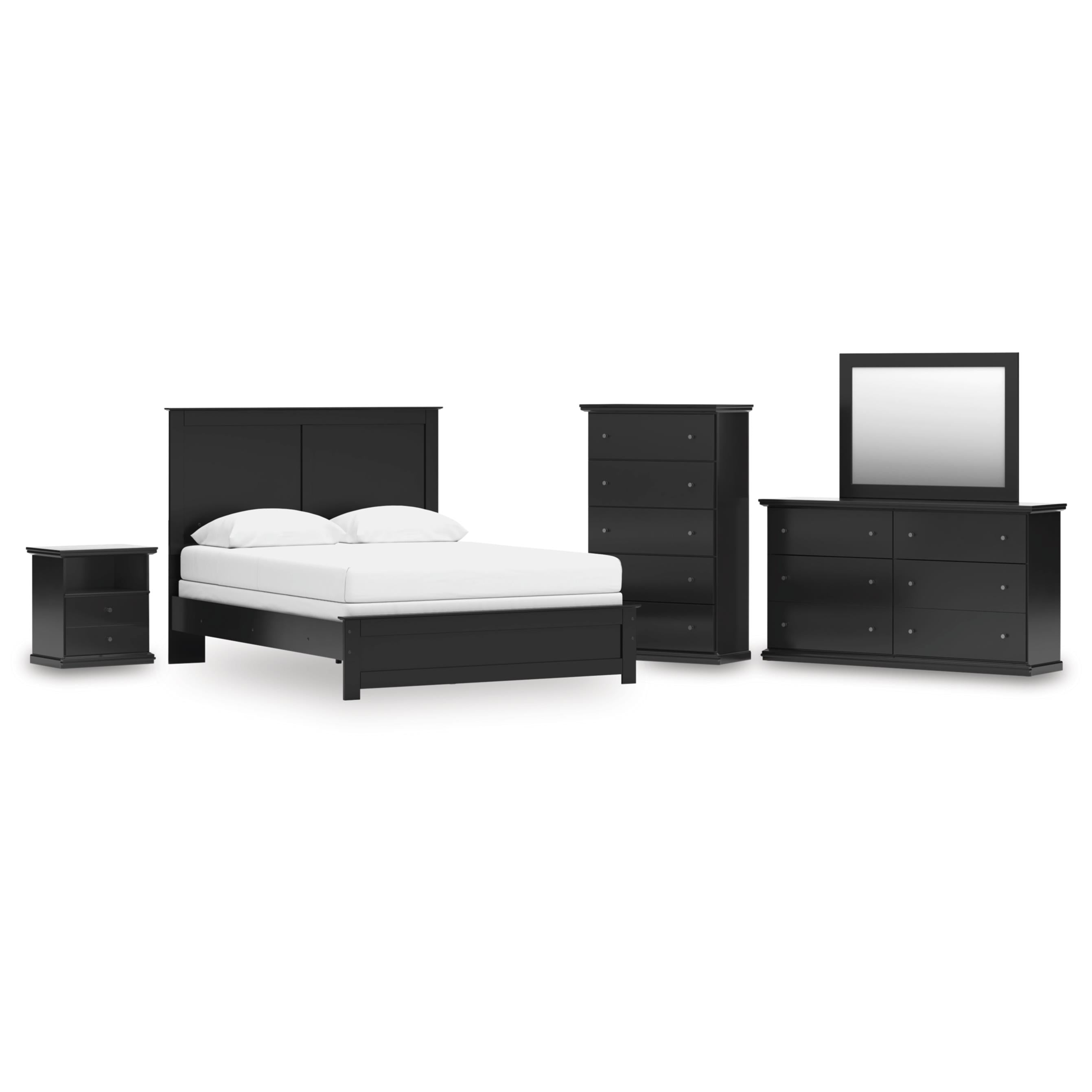 Signature Design by Ashley Maribel B138B75 7 pc Queen Panel Bedroom Set IMAGE 1