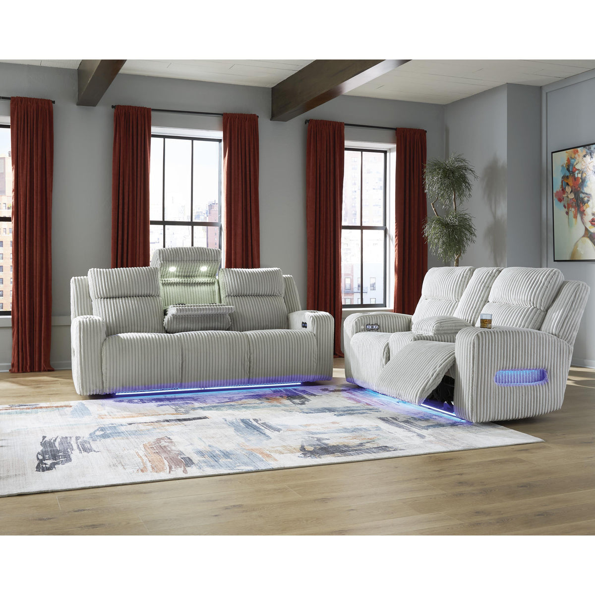 Signature Design by Ashley Forest Lake PC64203 2 pc Power Reclining Living Room Set IMAGE 4