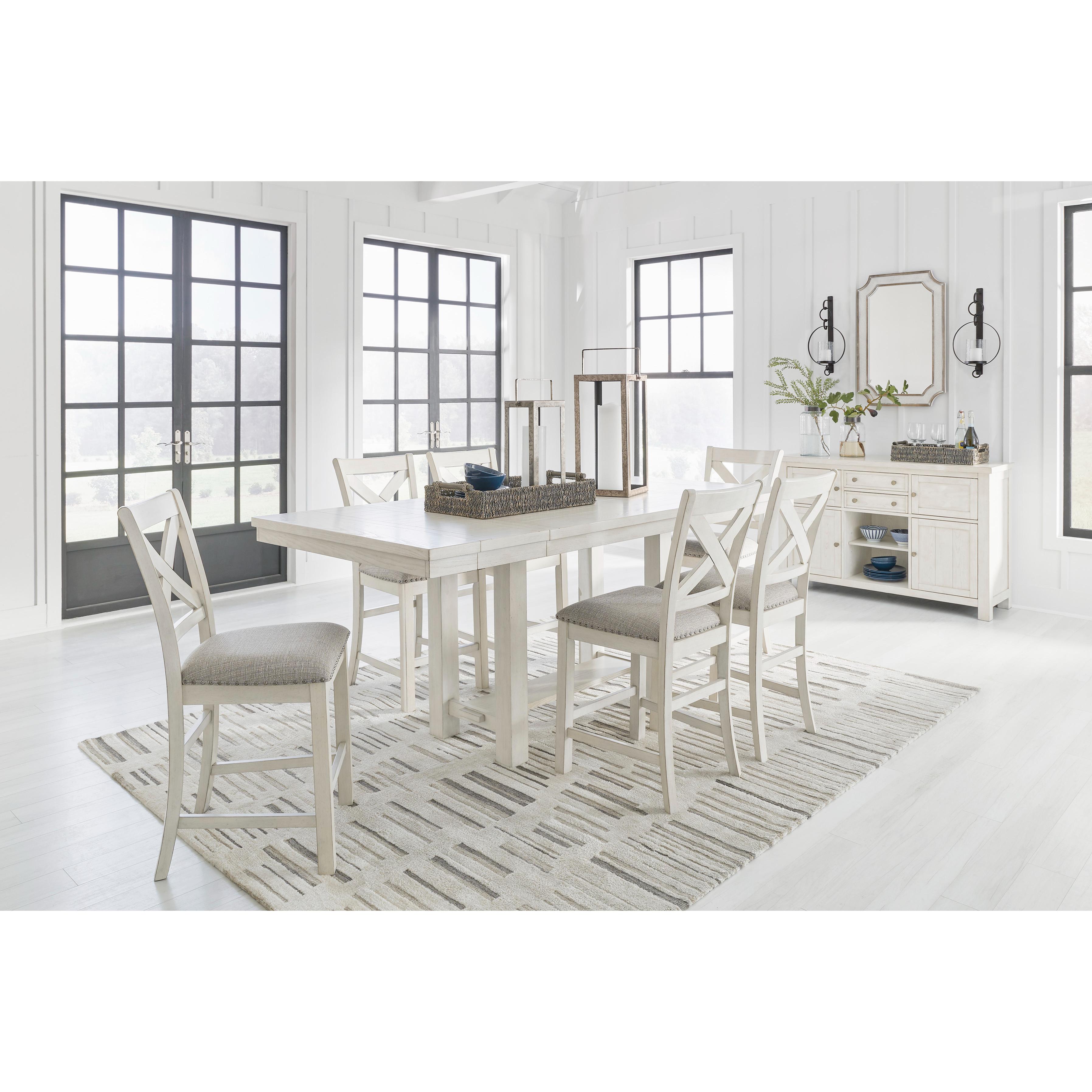 Signature Design by Ashley Robbinsdale D642D5 7 pc Counter Height Dining Set IMAGE 1