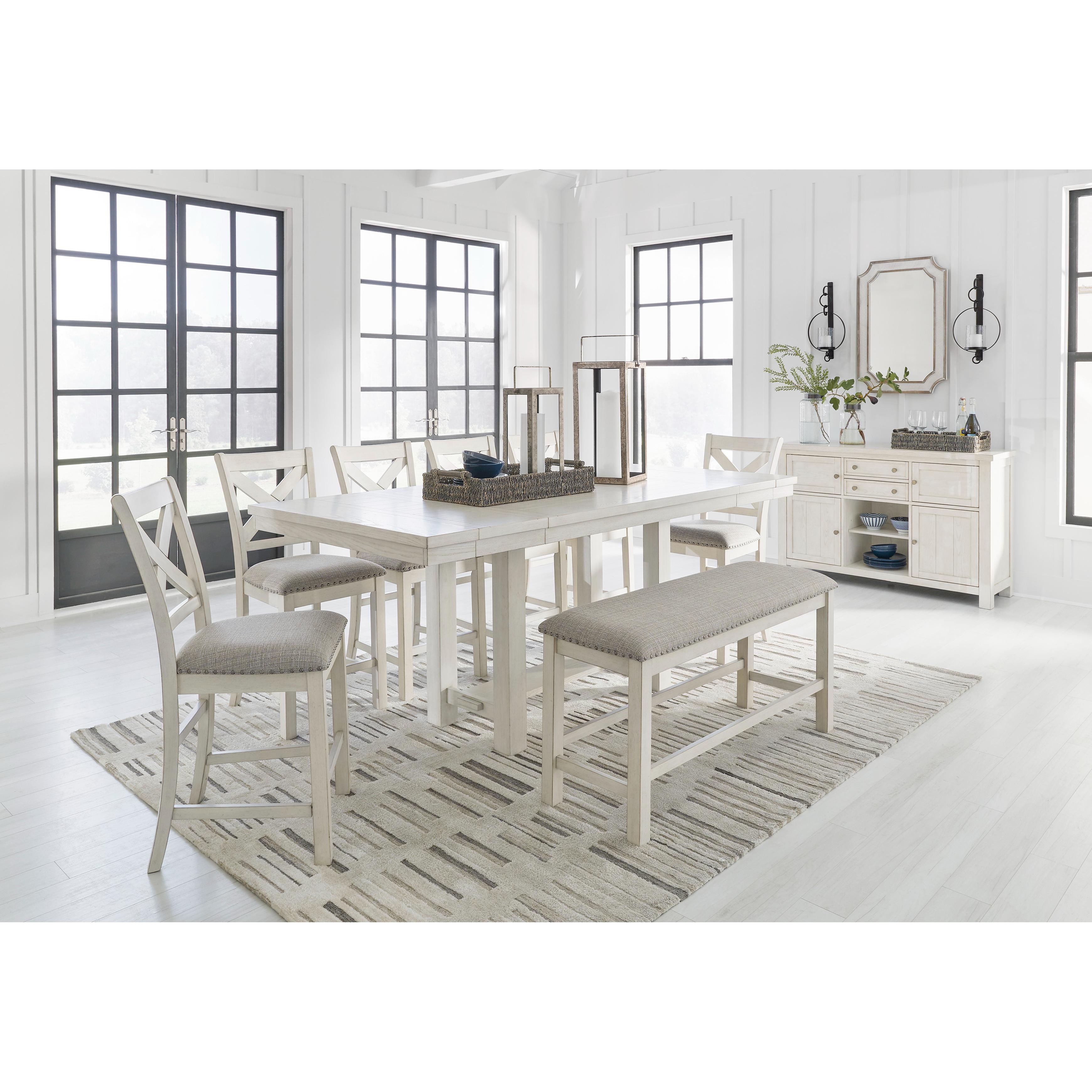 Signature Design by Ashley Robbinsdale D642D8 5 pc Counter Height Dining Set IMAGE 1