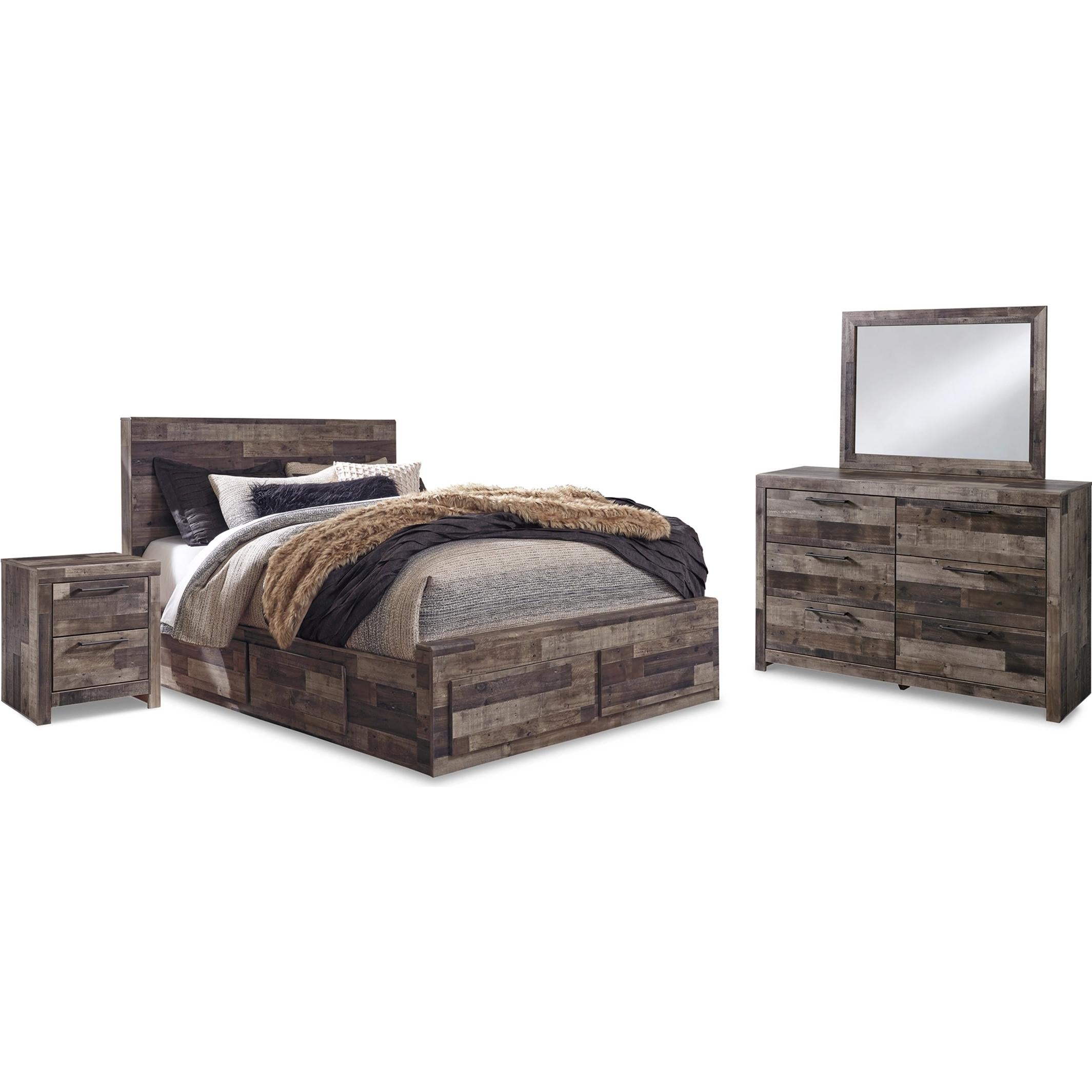 Benchcraft Derekson B200B61 7 pc Queen Panel Bedroom Set IMAGE 1