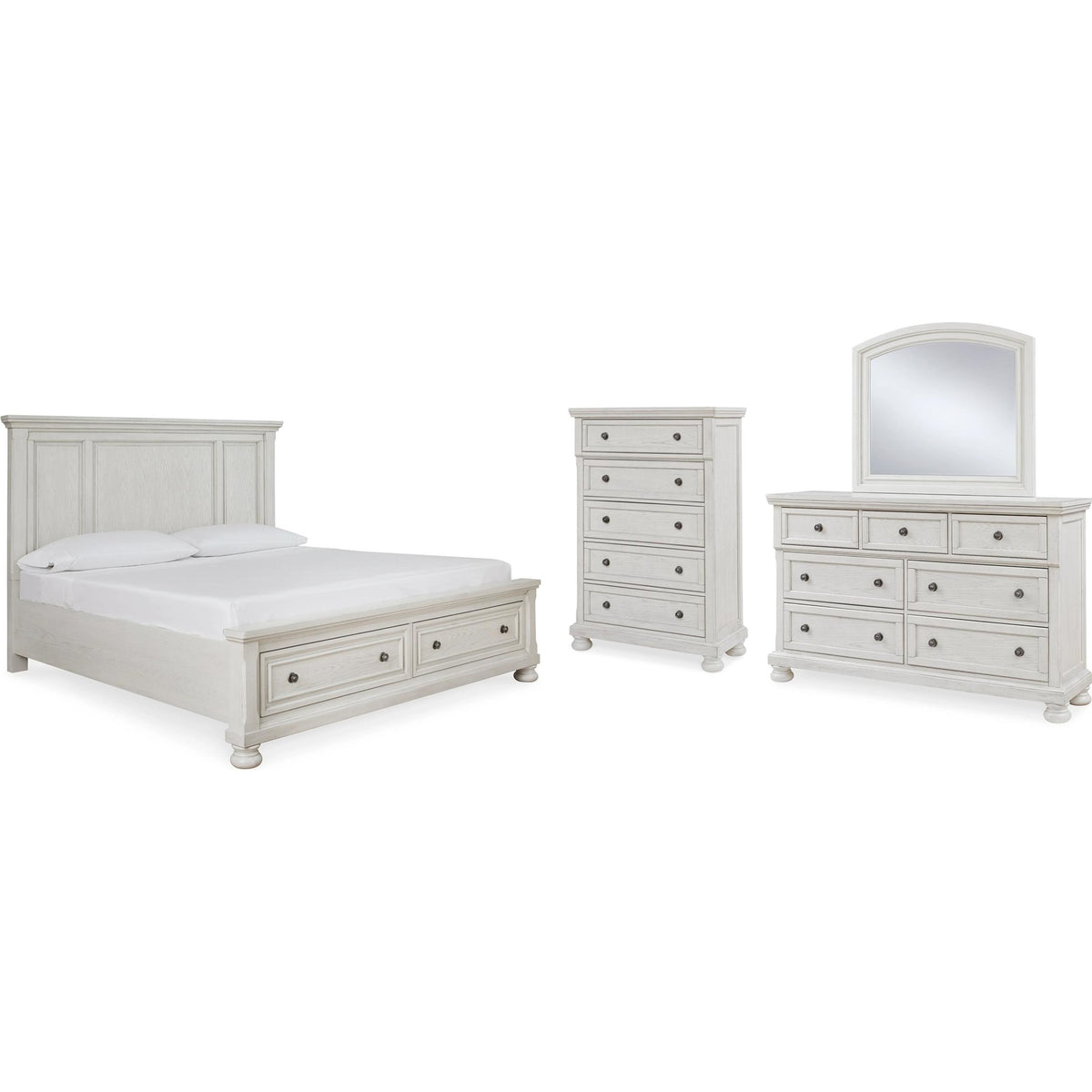 Signature Design by Ashley Robbinsdale B742B27 6 pc Queen Panel Bedroom Set IMAGE 1