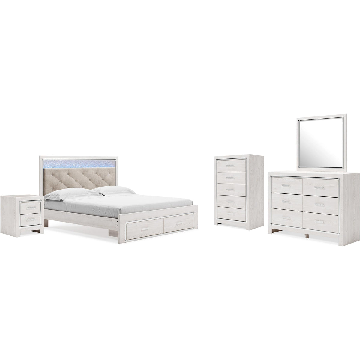 Signature Design by Ashley Altyra B2640B40 7 pc King Panel Bedroom Set IMAGE 1