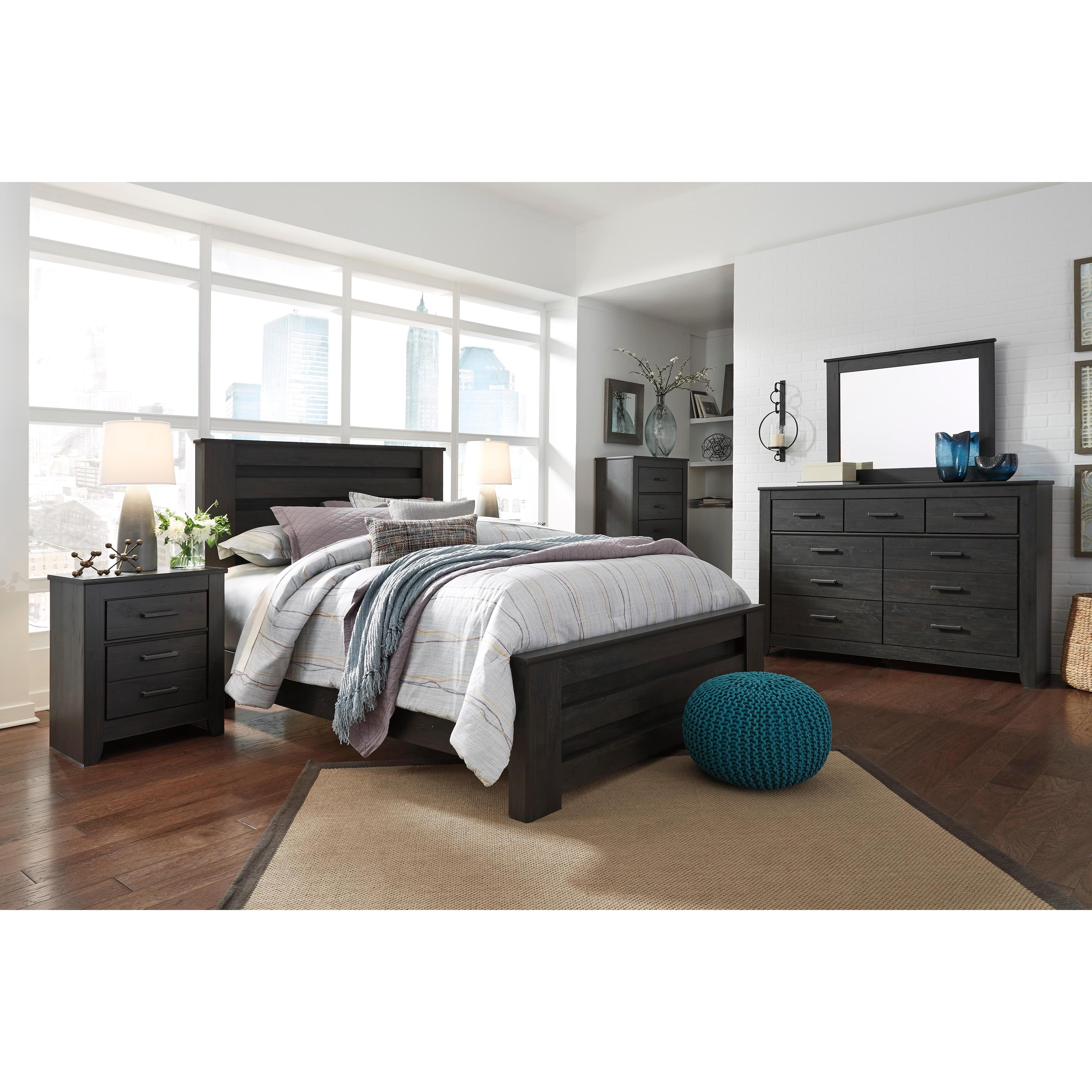 Signature Design by Ashley Brinxton B249B22 7 pc King Panel Bedroom Set IMAGE 2