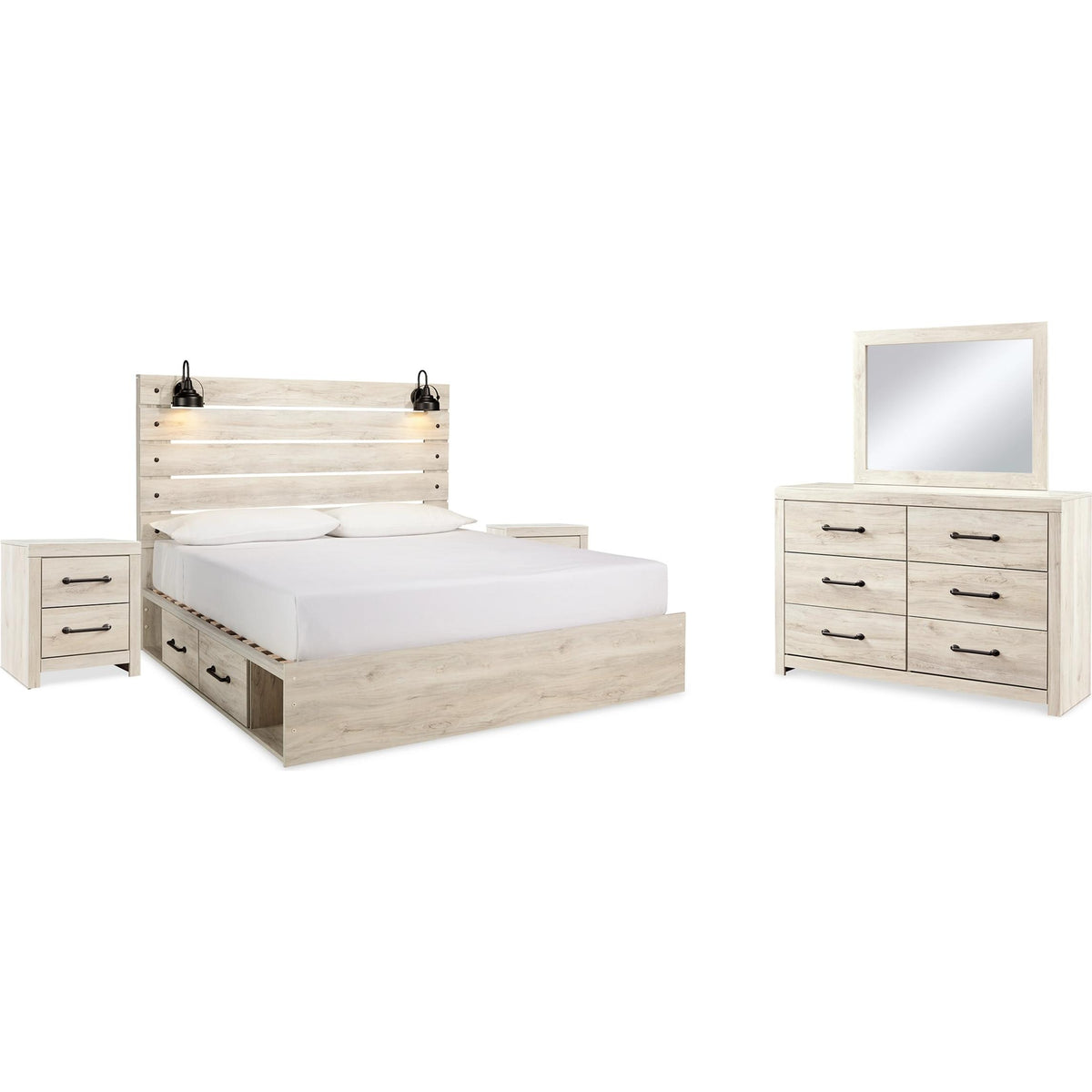 Signature Design by Ashley Cambeck B192B103 7 pc King Storage Panel Bedroom Set IMAGE 1