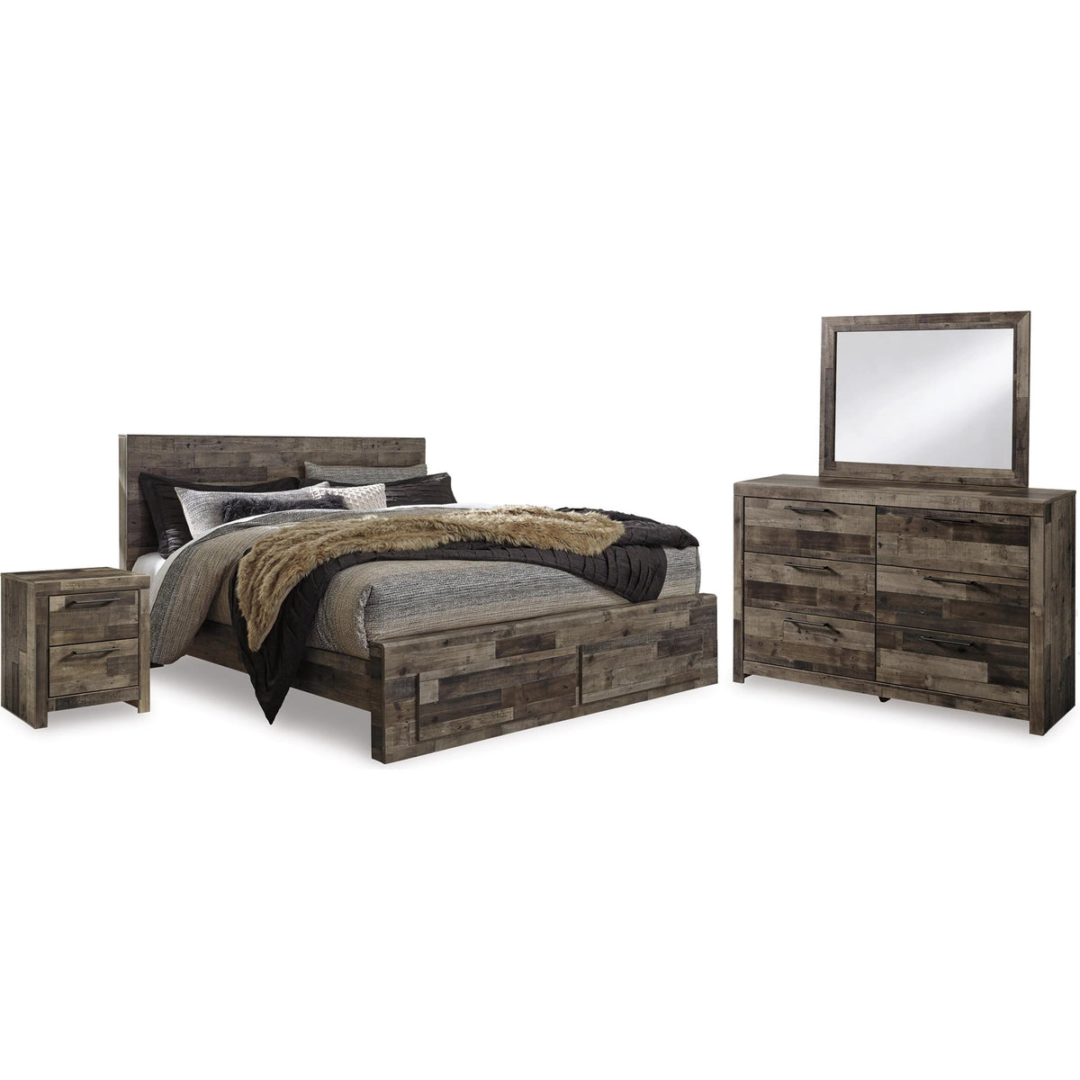 Benchcraft Derekson B200B64 7 pc King Panel Bedroom Set IMAGE 1