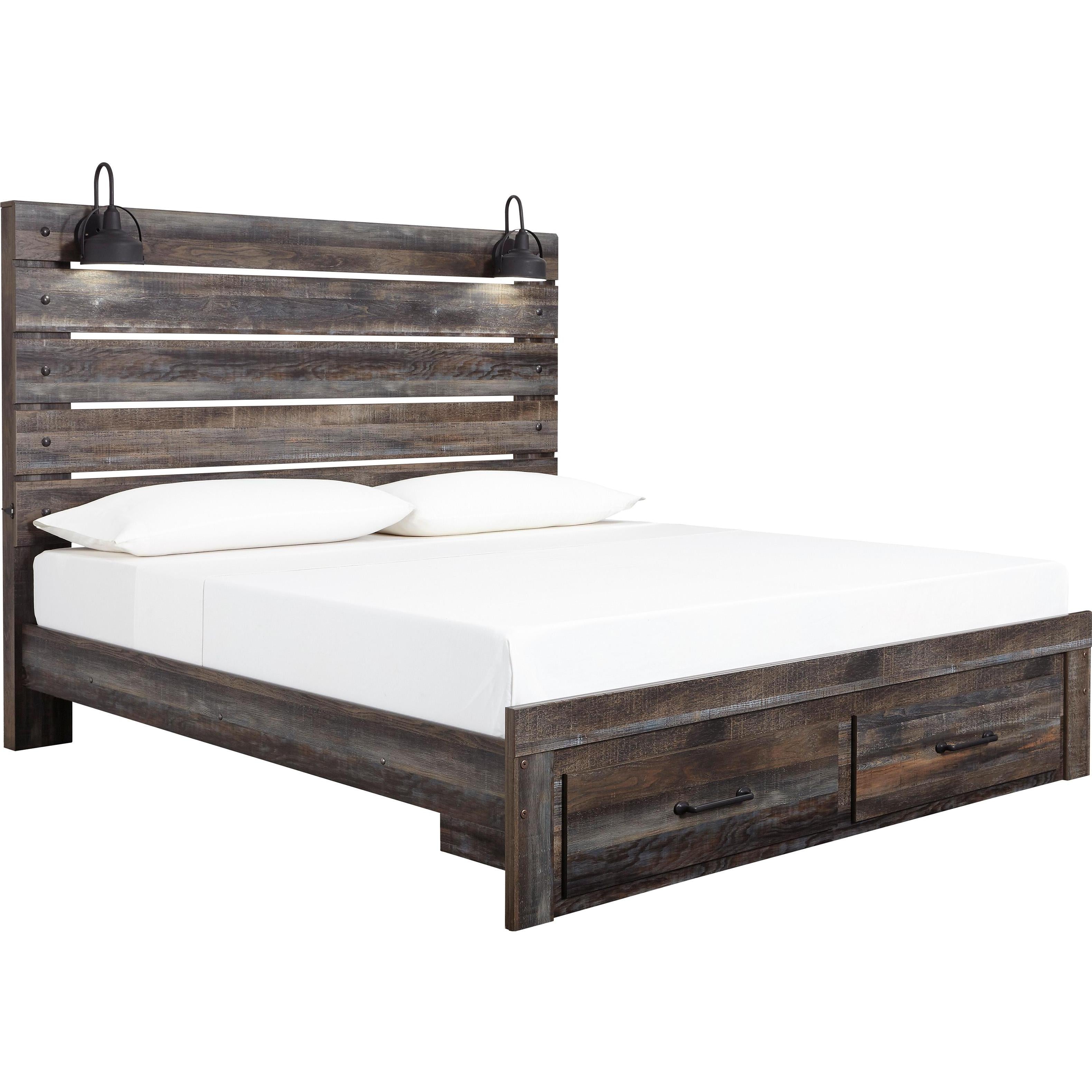 Signature Design by Ashley Drystan B211B67 6 pc King Panel Bedroom Set IMAGE 2