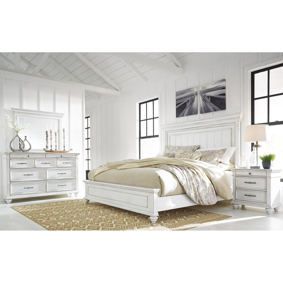 Benchcraft Kanwyn B777B20 7 pc King Panel Bedroom Set IMAGE 1