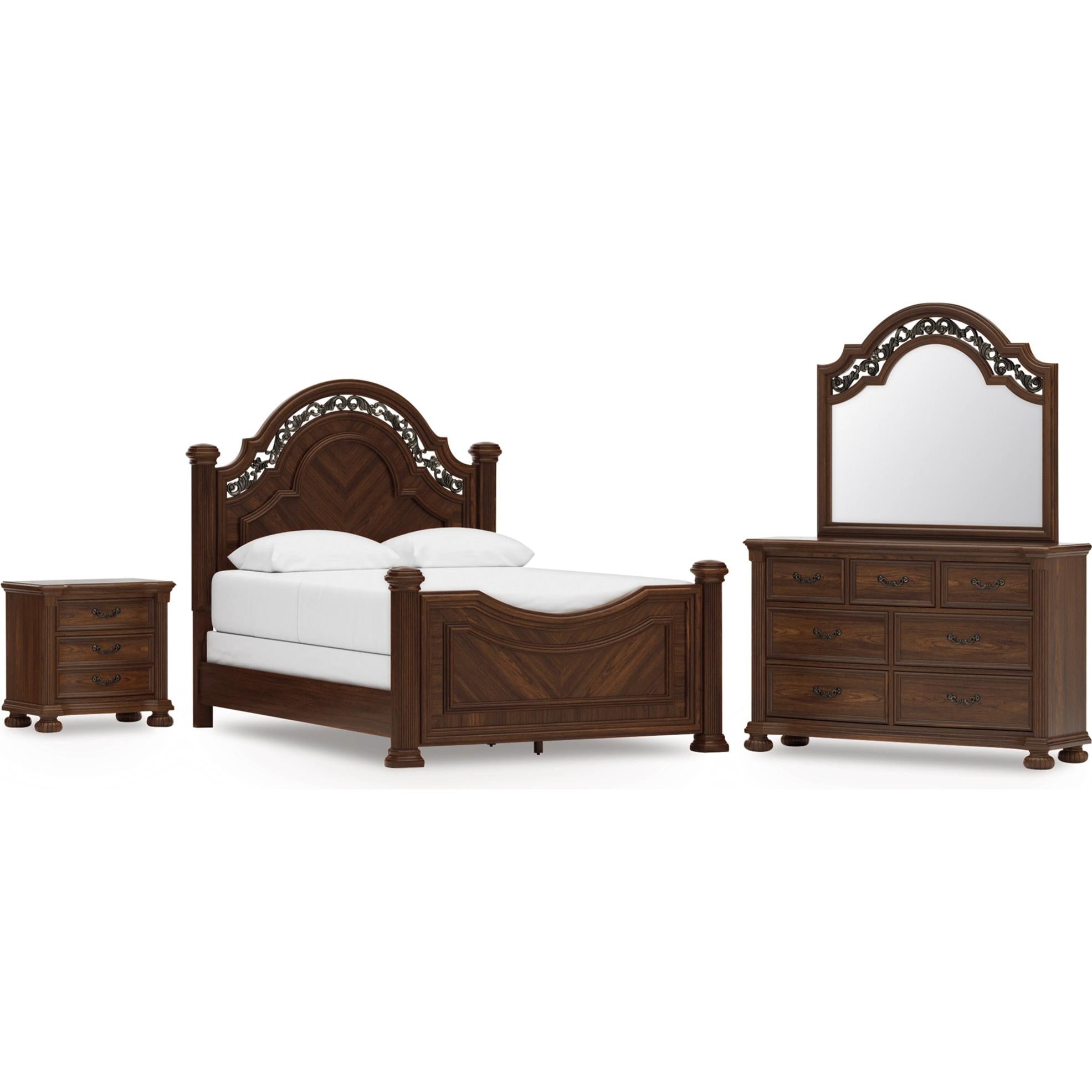 Signature Design by Ashley Lavinton B764B16 6 pc King Poster Bedroom Set IMAGE 1
