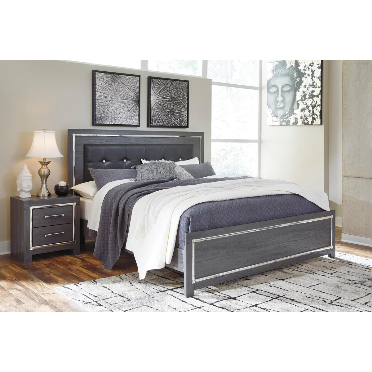 Signature Design by Ashley Lodanna B214B45 8 pc King Panel Bedroom Set IMAGE 2
