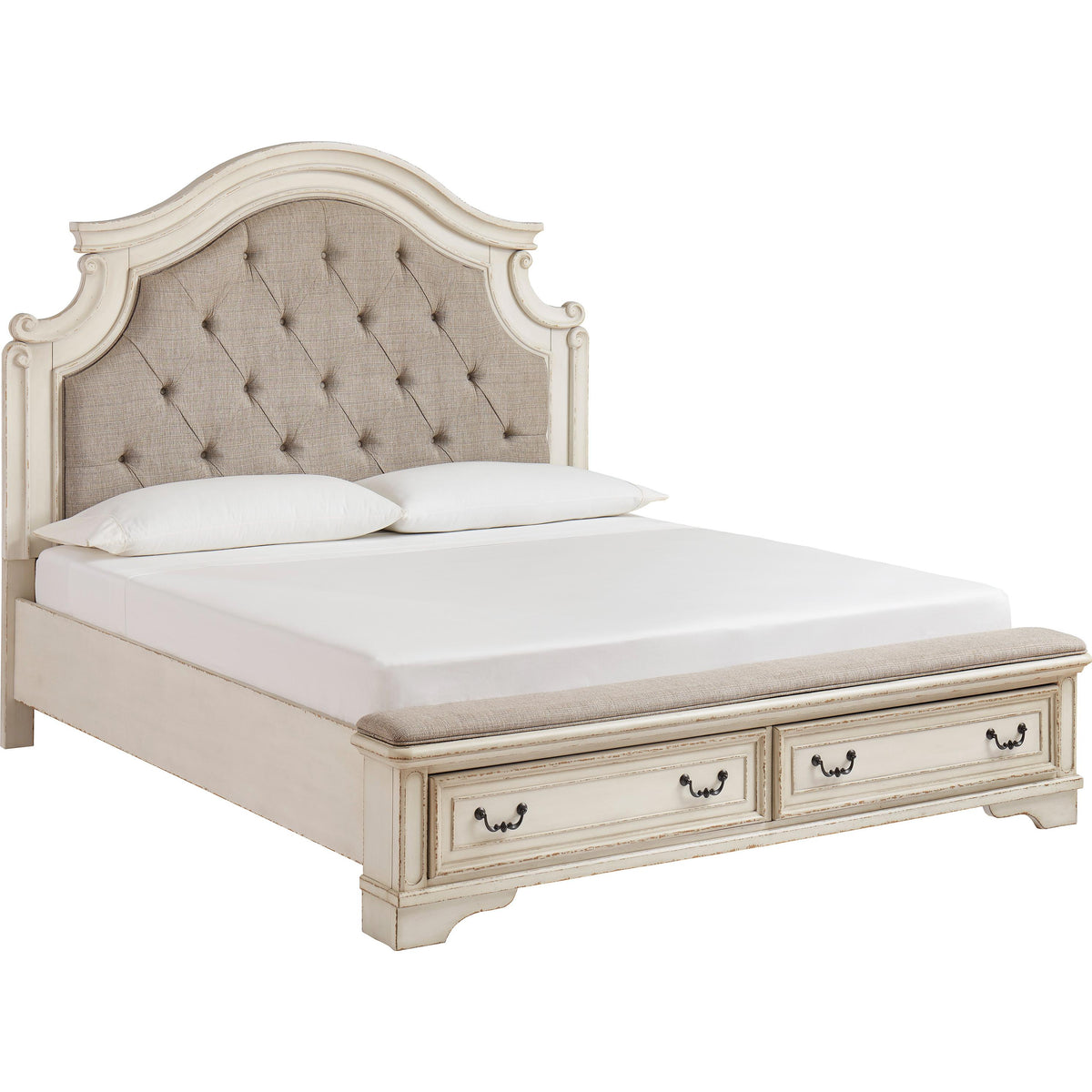 Signature Design by Ashley Realyn B743B33 6 pc King Upholstered Panel Bedroom Set IMAGE 2
