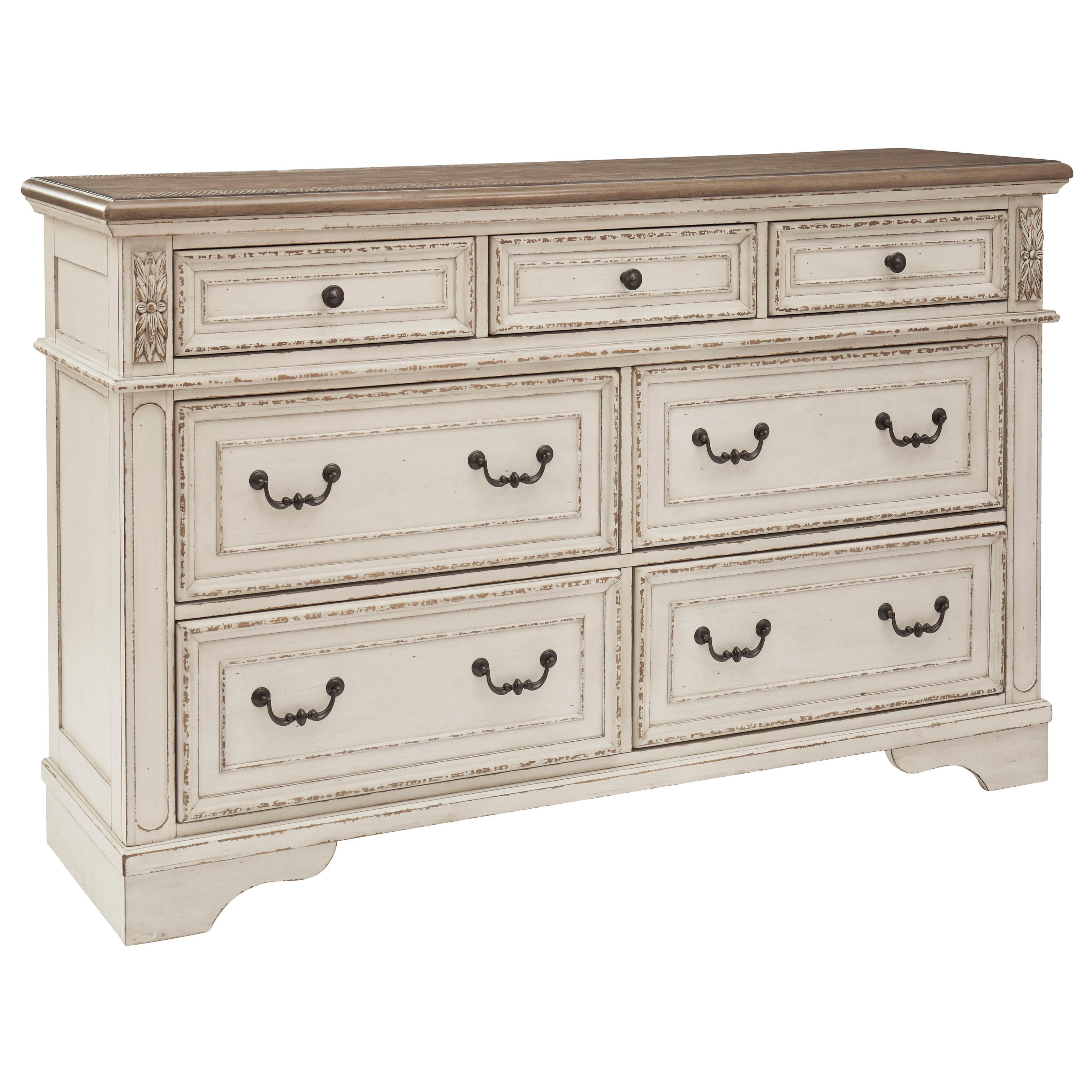 Signature Design by Ashley Realyn B743B70 7 pc King Upholstered Panel Bedroom Set IMAGE 3