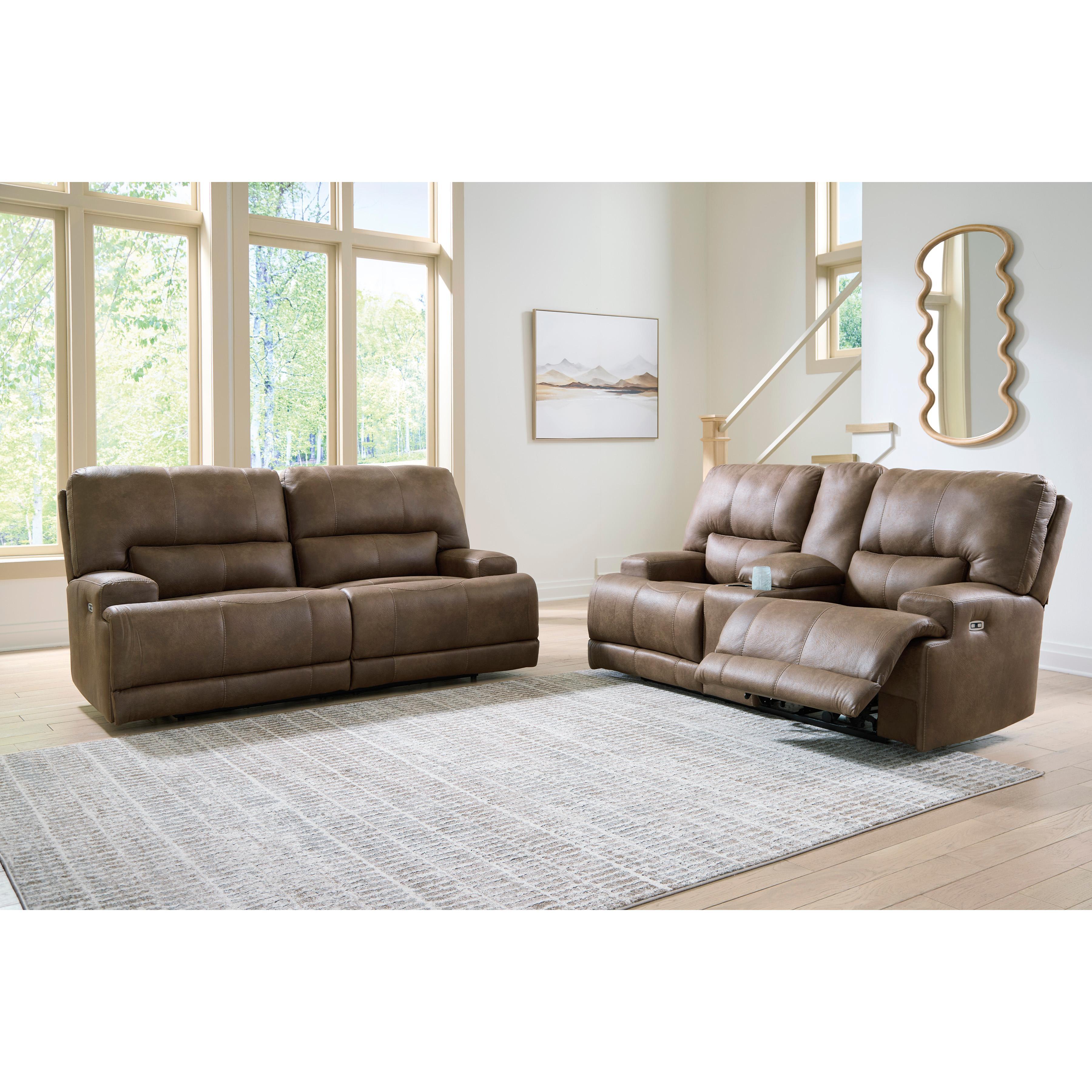 Signature Design by Ashley Beckley Place PC91802 2 pc Power Reclining Living Room Set IMAGE 2