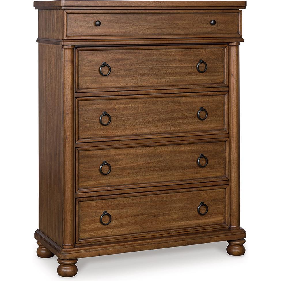 Signature Design by Ashley Rowlenstown PCB824 8 pc King Poster Bedroom Set IMAGE 4