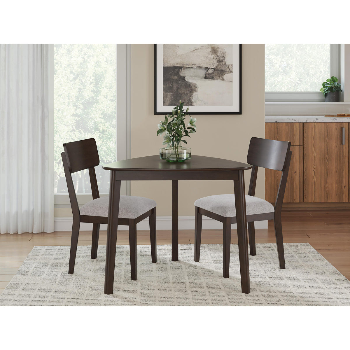 Signature Design by Ashley Mallenette PCD607D1 3 pc Dining Set IMAGE 1