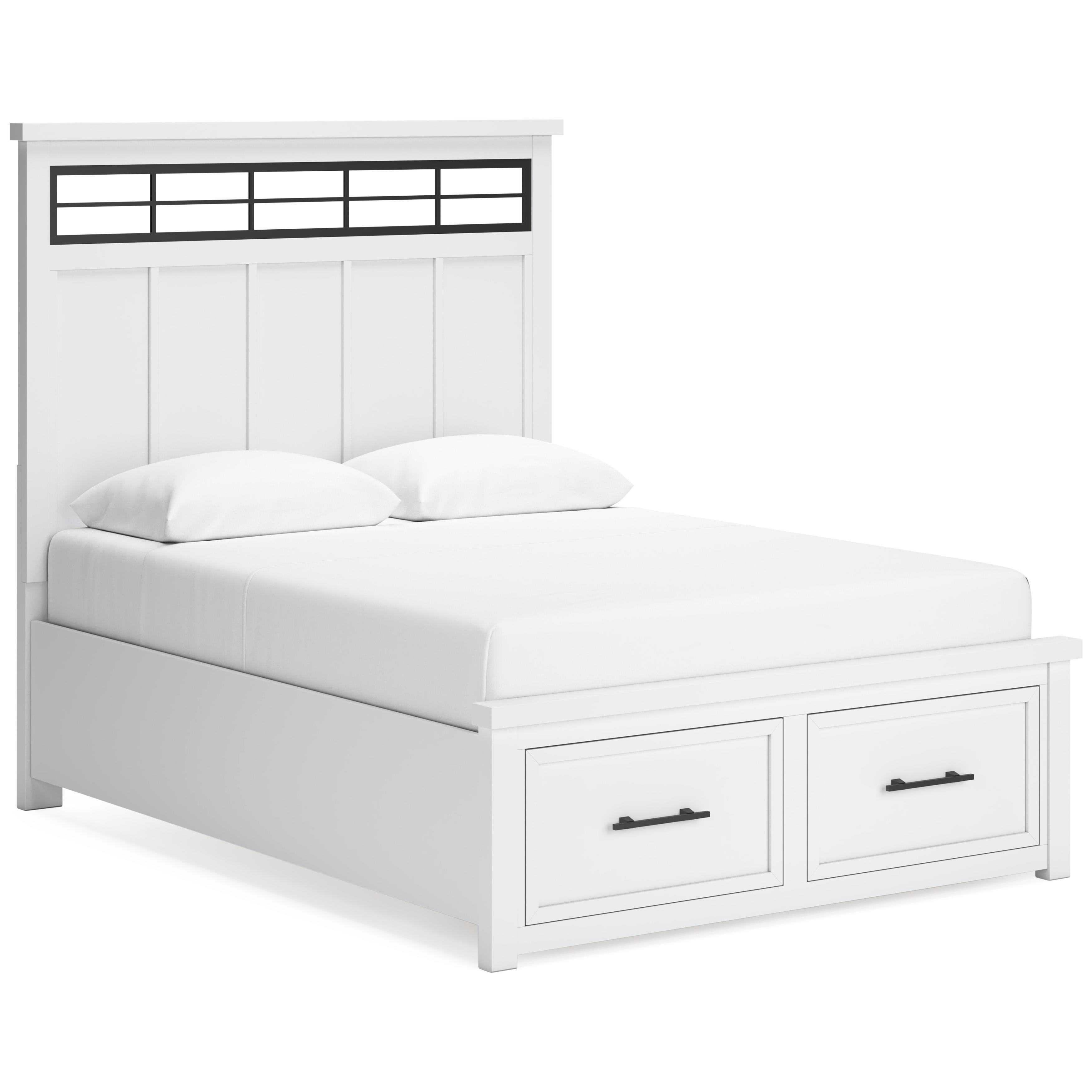 Benchcraft Ashbryn B844B8 6 pc Queen Panel Storage Bedroom Set IMAGE 2