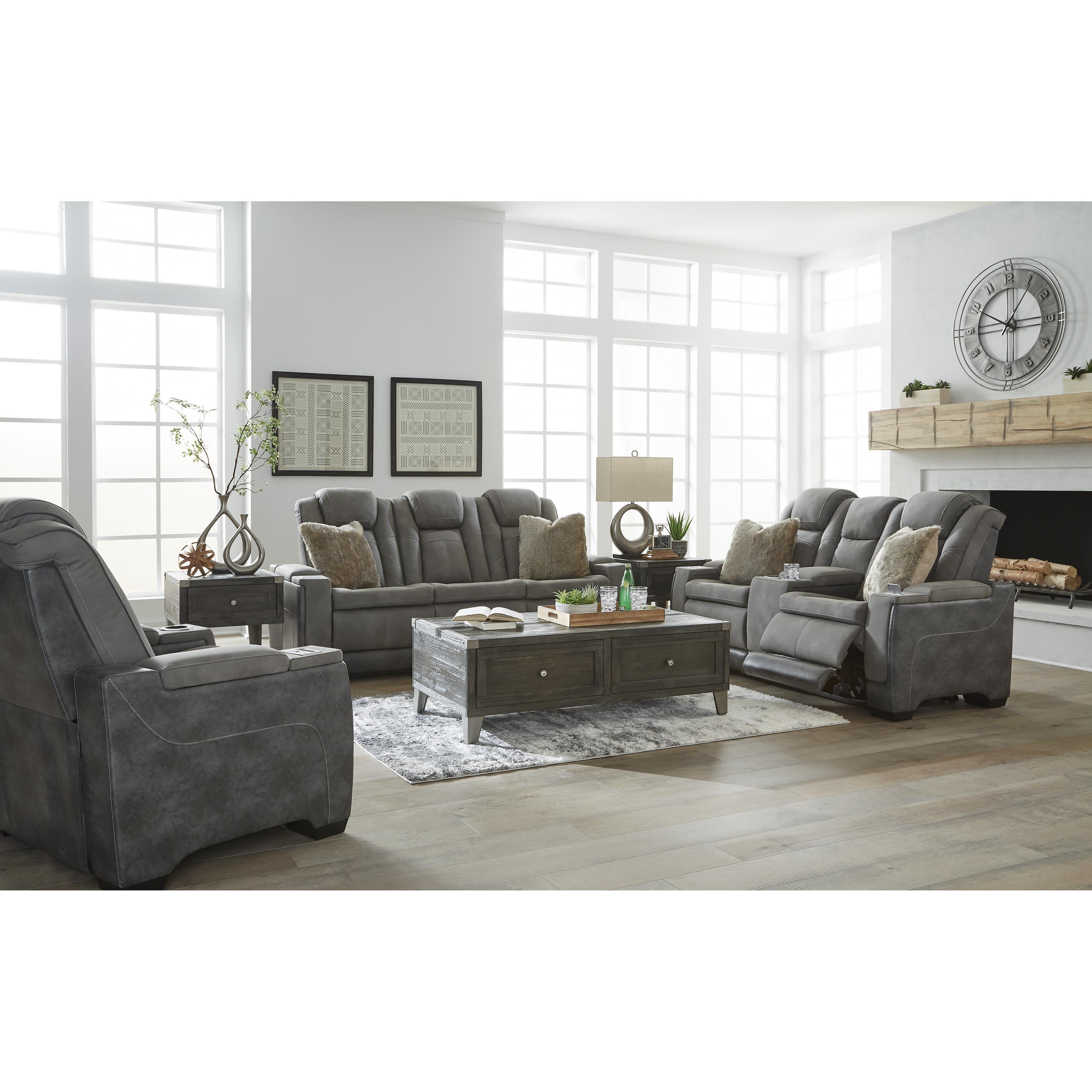 Signature Design by Ashley Next-Gen Durapella 22004U2 3 pc Power Reclining Living Room Set IMAGE 3