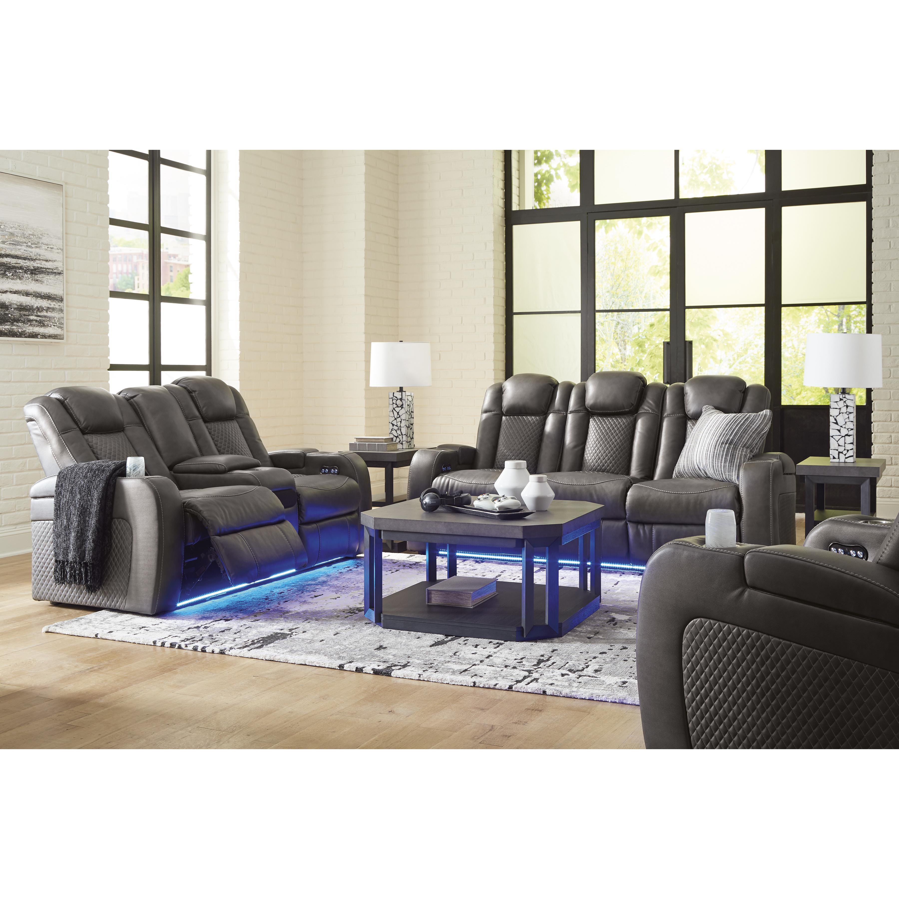 Signature Design by Ashley Fyne-Dyme 36602U2 3 pc Power Reclining Living Room Set IMAGE 2