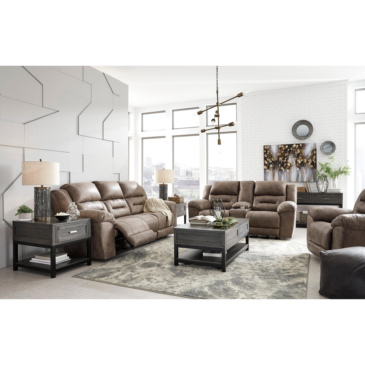 Signature Design by Ashley Stoneland 39905U5 3 pc Power Reclining Living Room Set IMAGE 1