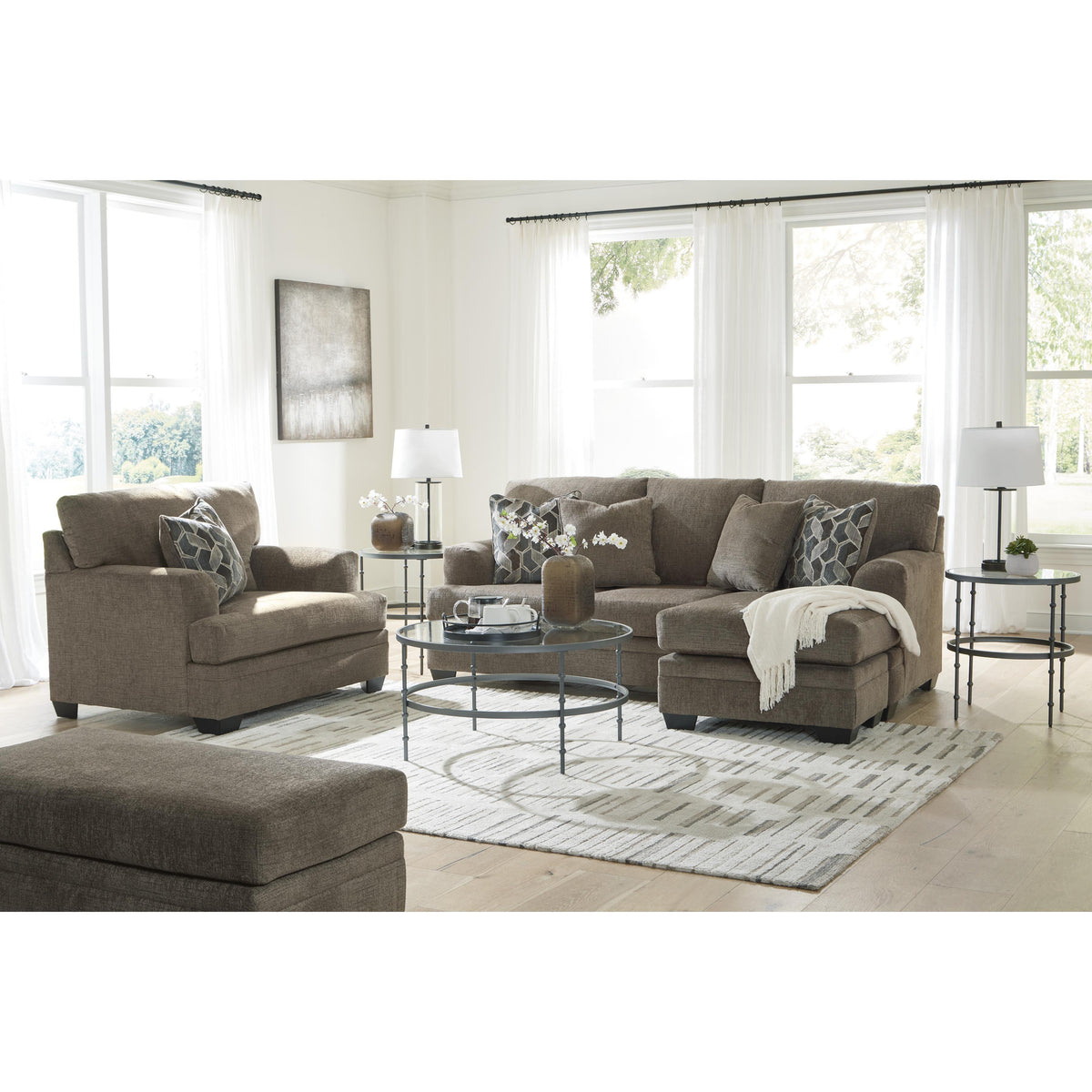 Signature Design by Ashley Stonemeade 59505U3 3 pc Stationary Living Room Set IMAGE 1