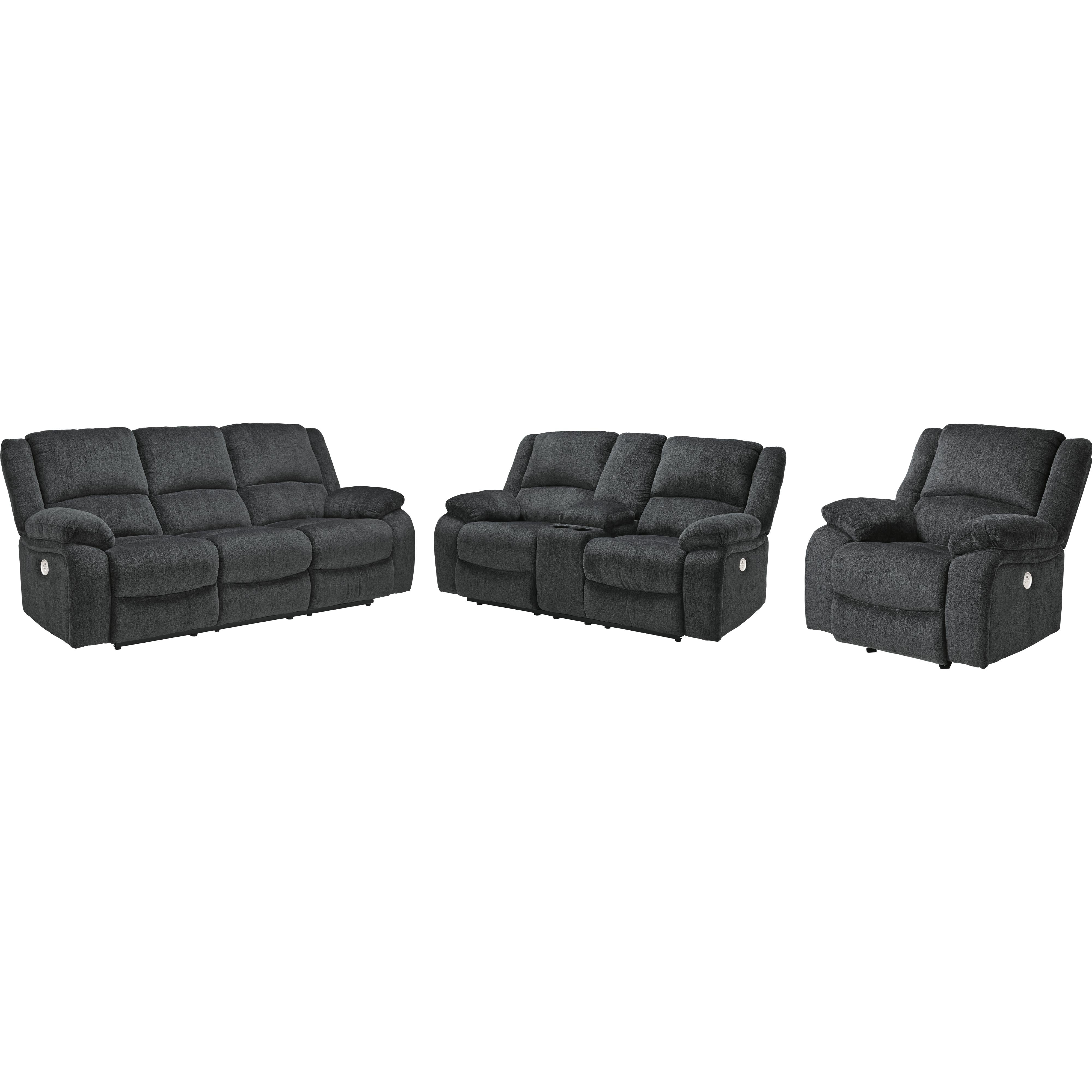 Signature Design by Ashley Draycoll 76504U5 3 pc Power Reclining Living Room Set IMAGE 1