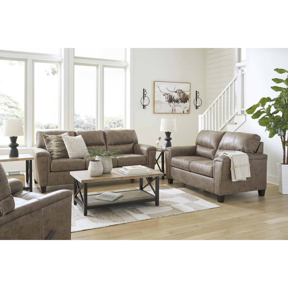 Signature Design by Ashley Navi 94004U2 3 pc Living Room Set IMAGE 2
