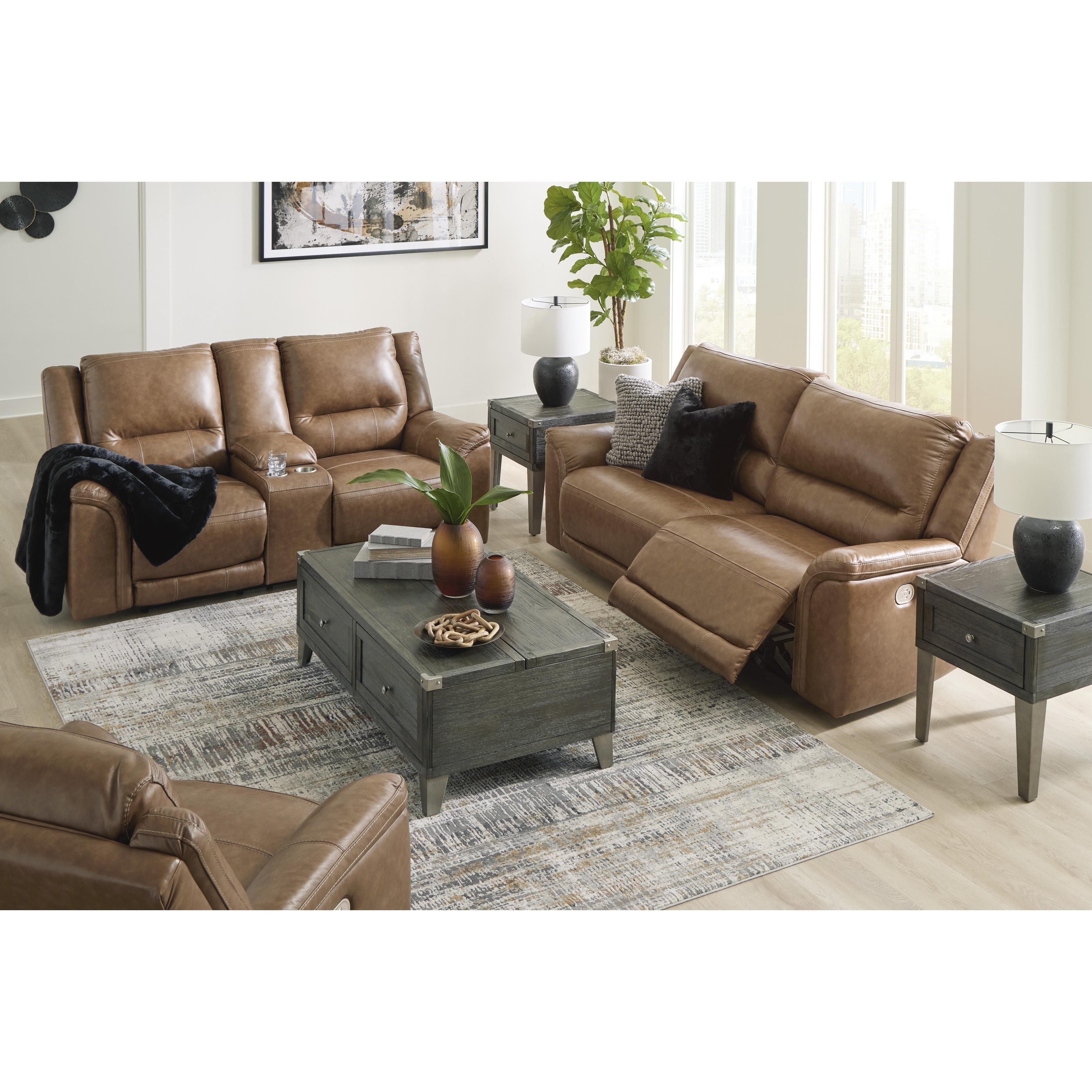 Signature Design by Ashley Trasimeno U82815U2 3 pc Power Reclining Living Room Set IMAGE 3