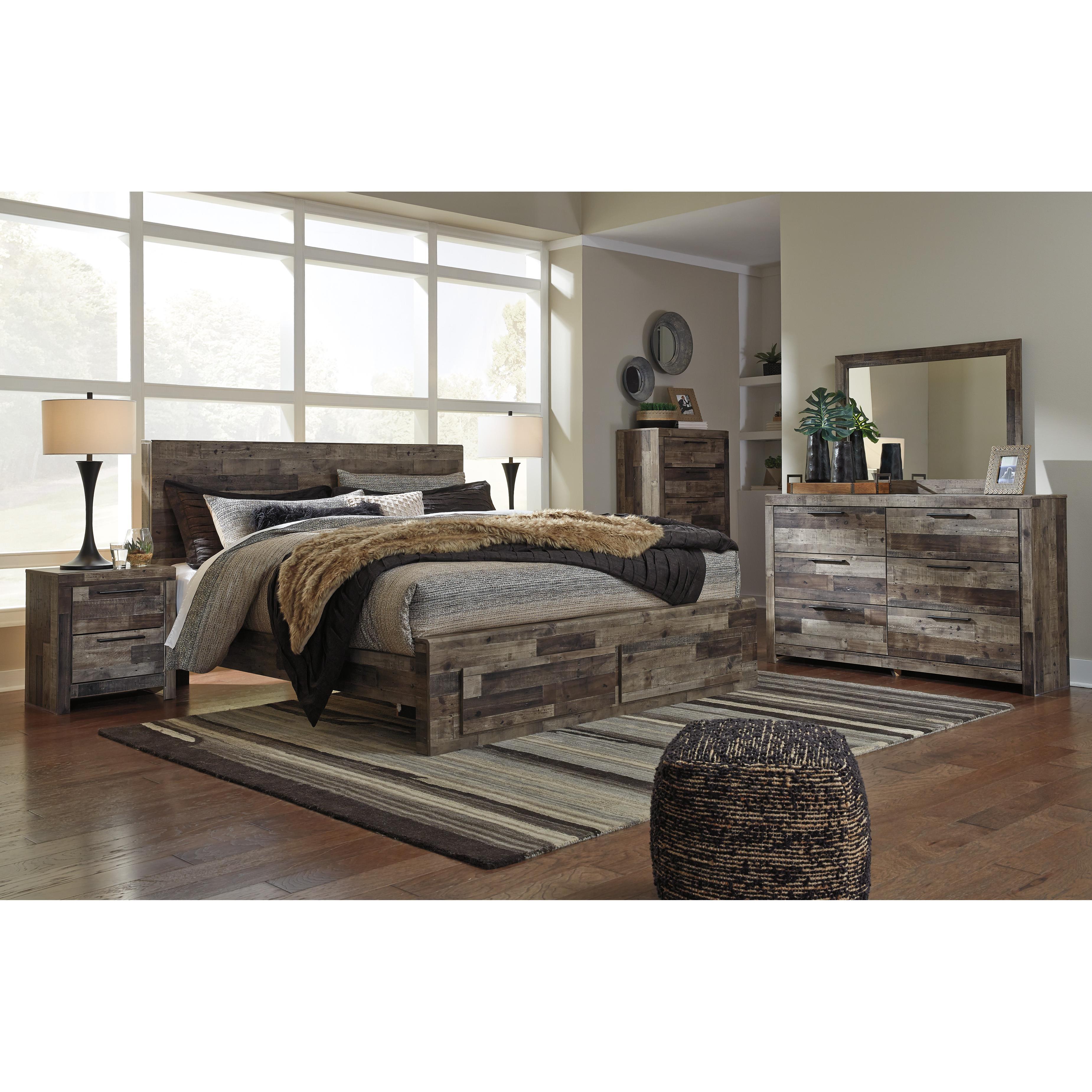 Benchcraft Derekson B200B74 7 pc King Panel Bedroom Set IMAGE 1