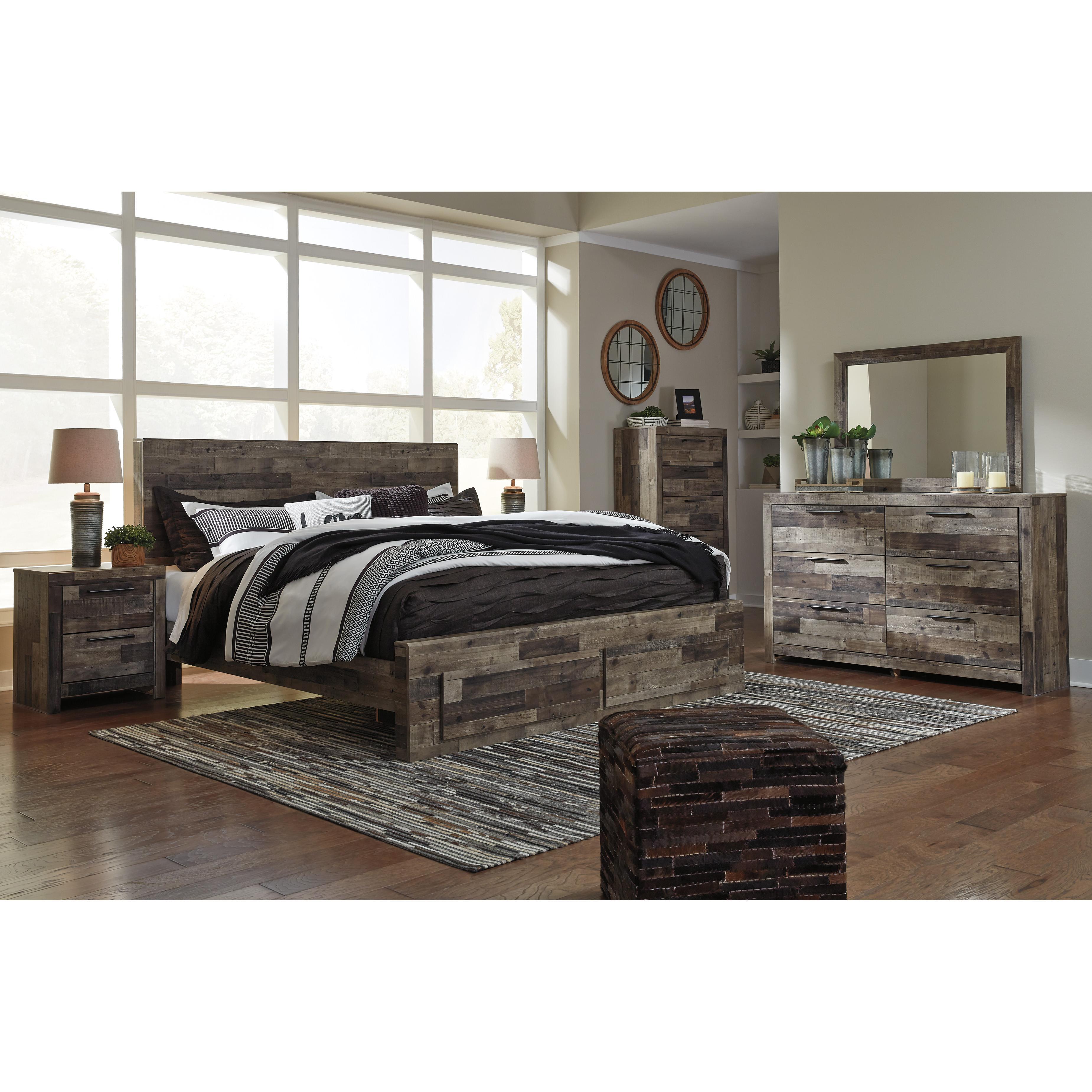 Benchcraft Derekson B200B74 7 pc King Panel Bedroom Set IMAGE 2