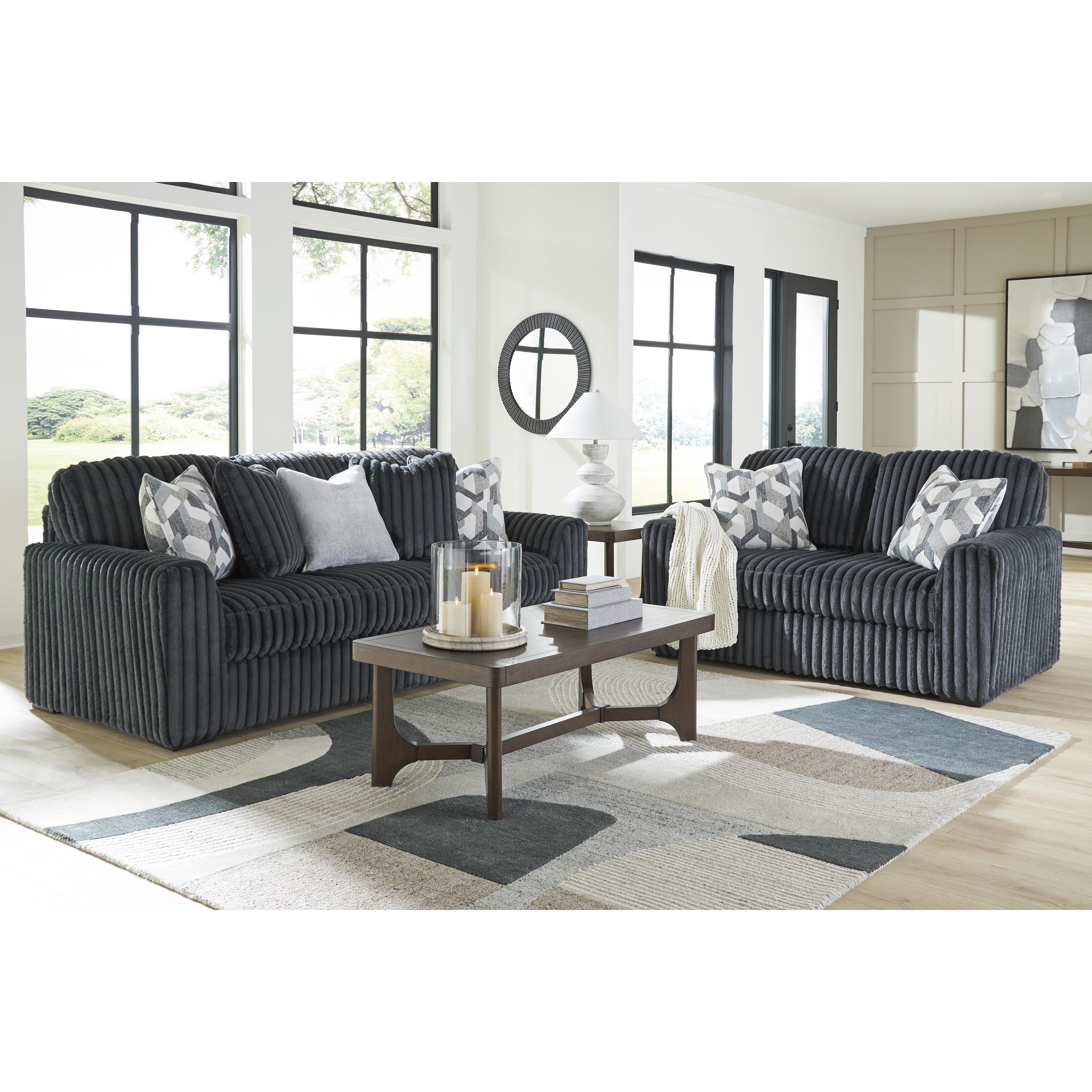 Signature Design by Ashley Midnight-Madness 98105 2 pc Living Room Set IMAGE 1
