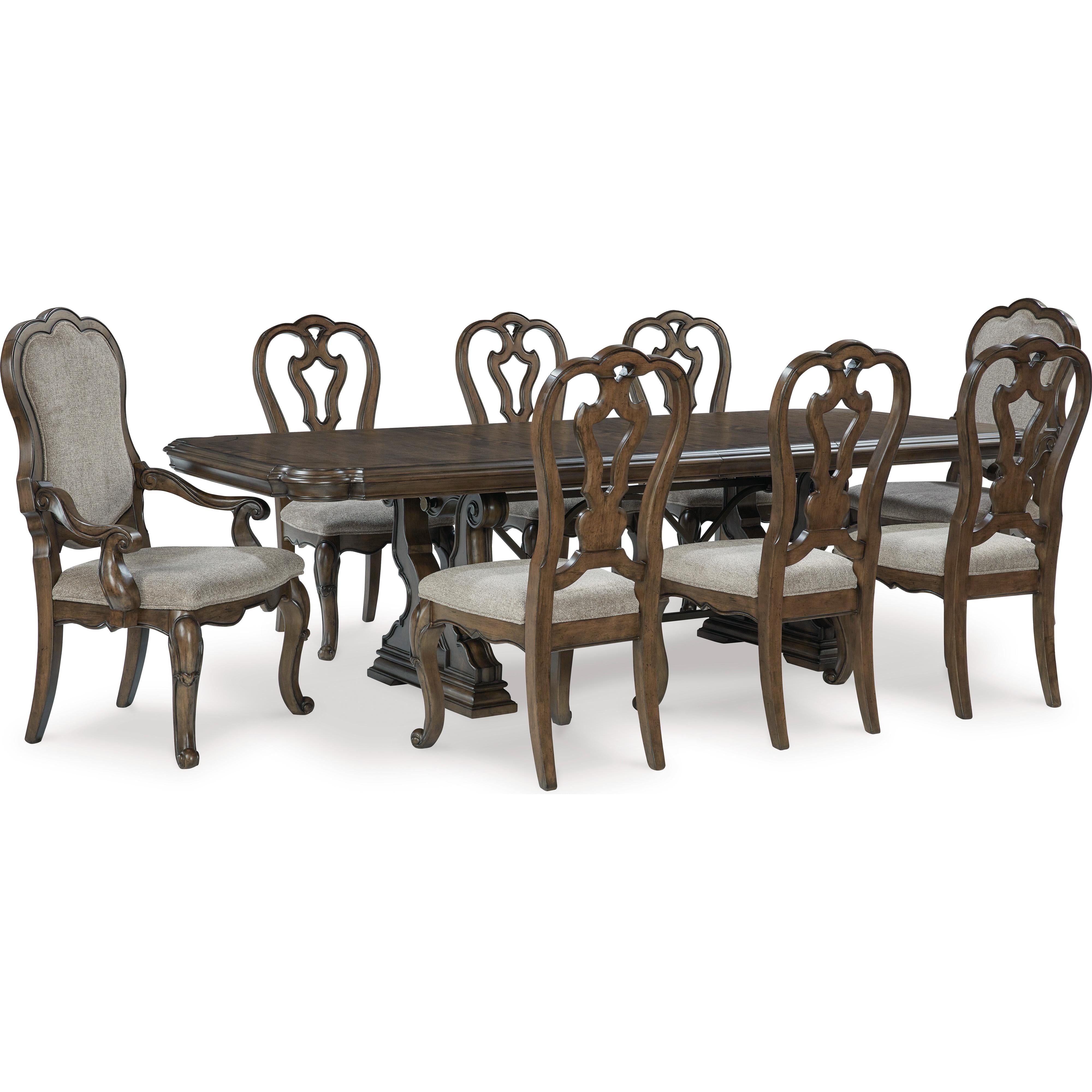 Signature Design by Ashley Maylee D947D11 9 pc Dining Set IMAGE 1