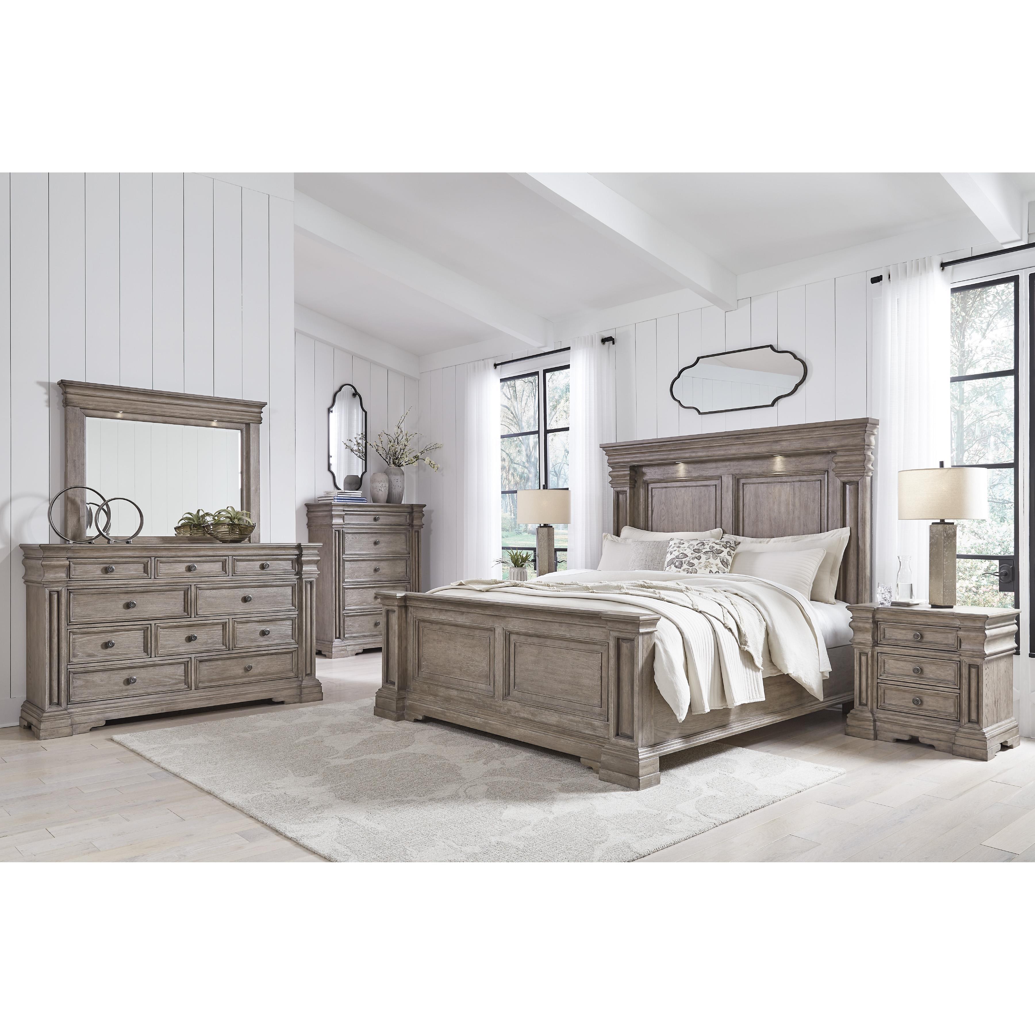 Signature Design by Ashley Blairhurst B916B8 7 pc Queen Panel Bedroom Set IMAGE 1