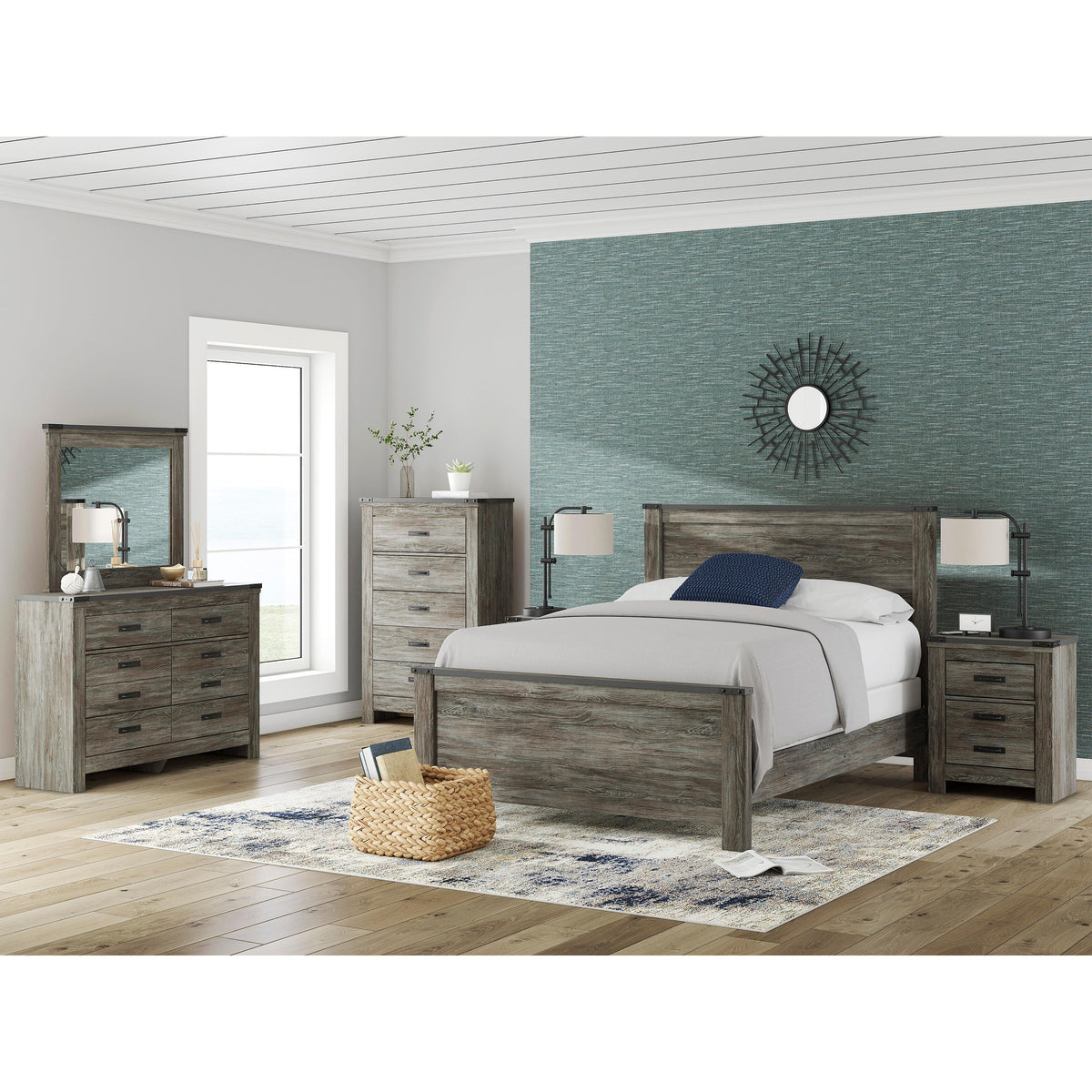Signature Design by Ashley Frandern B4480 8 pc Queen Panel Bedroom Set IMAGE 1