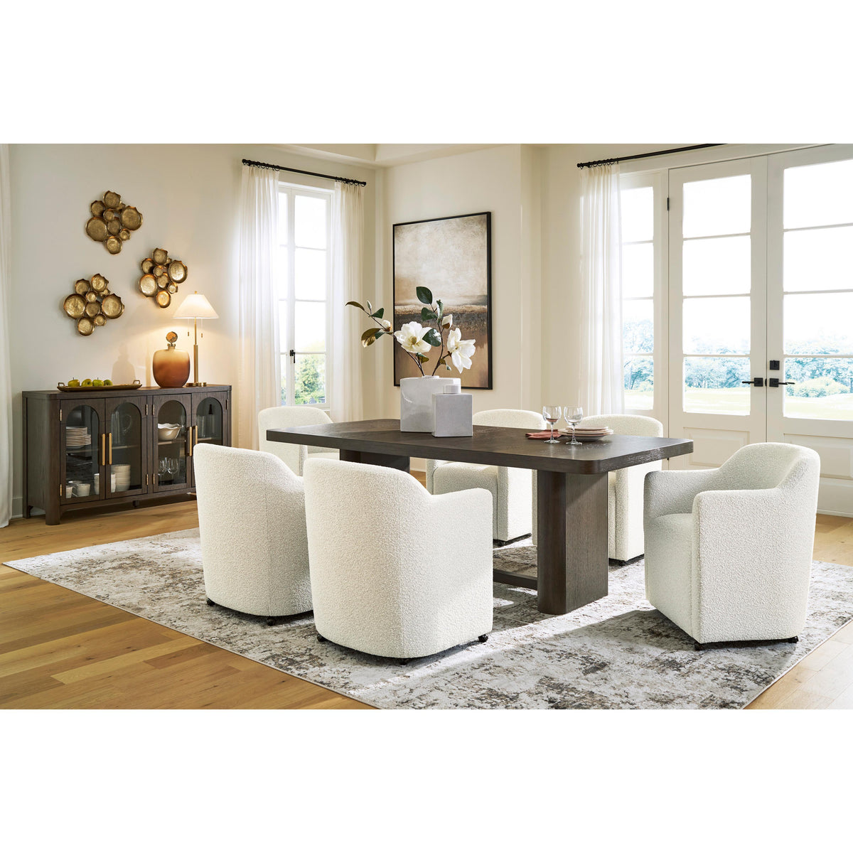 Signature Design by Ashley Radkin PCD843 8 pc Dining Set IMAGE 1