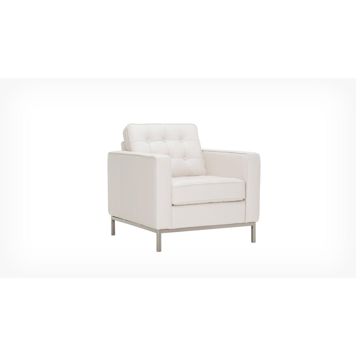 EQ3 Reverie Stationary Leather Chair 37095-02-GR100 IMAGE 2