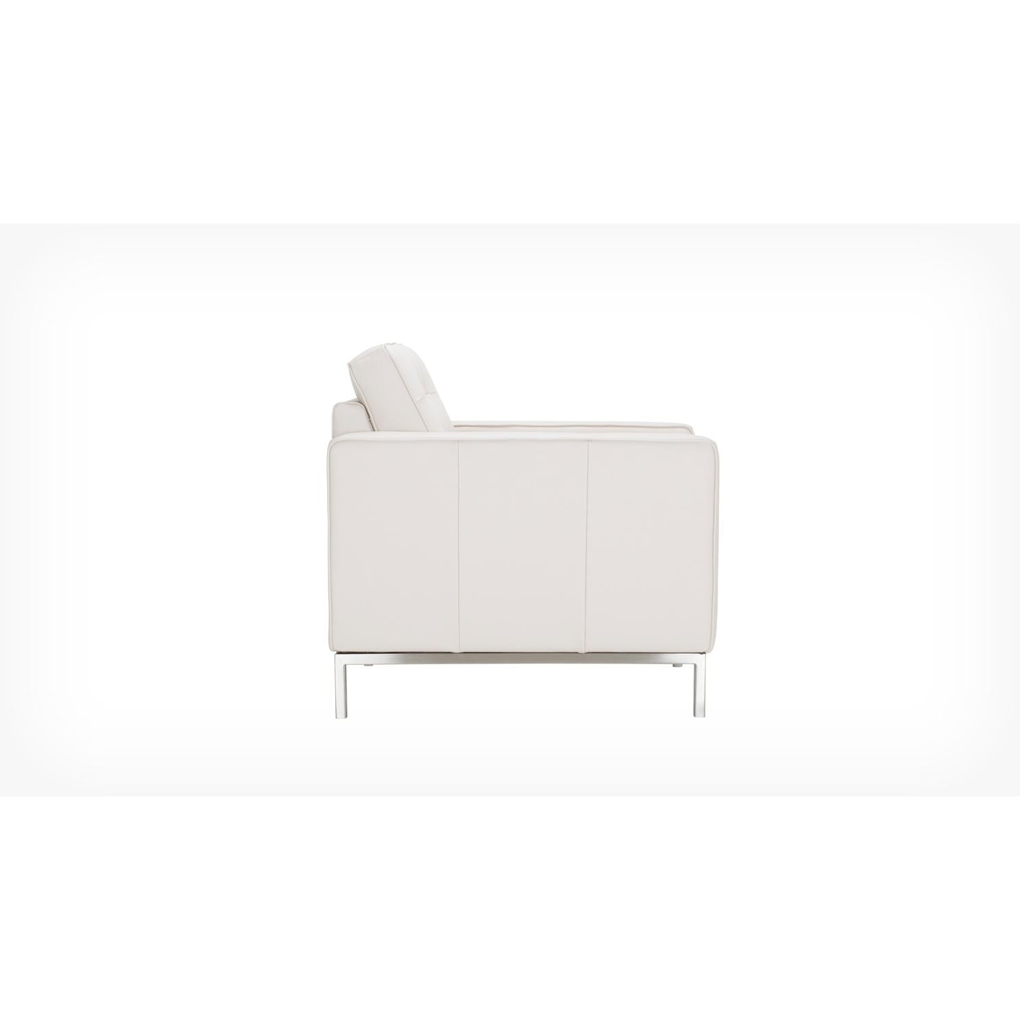 EQ3 Reverie Stationary Leather Chair 37095-02-GR100 IMAGE 3