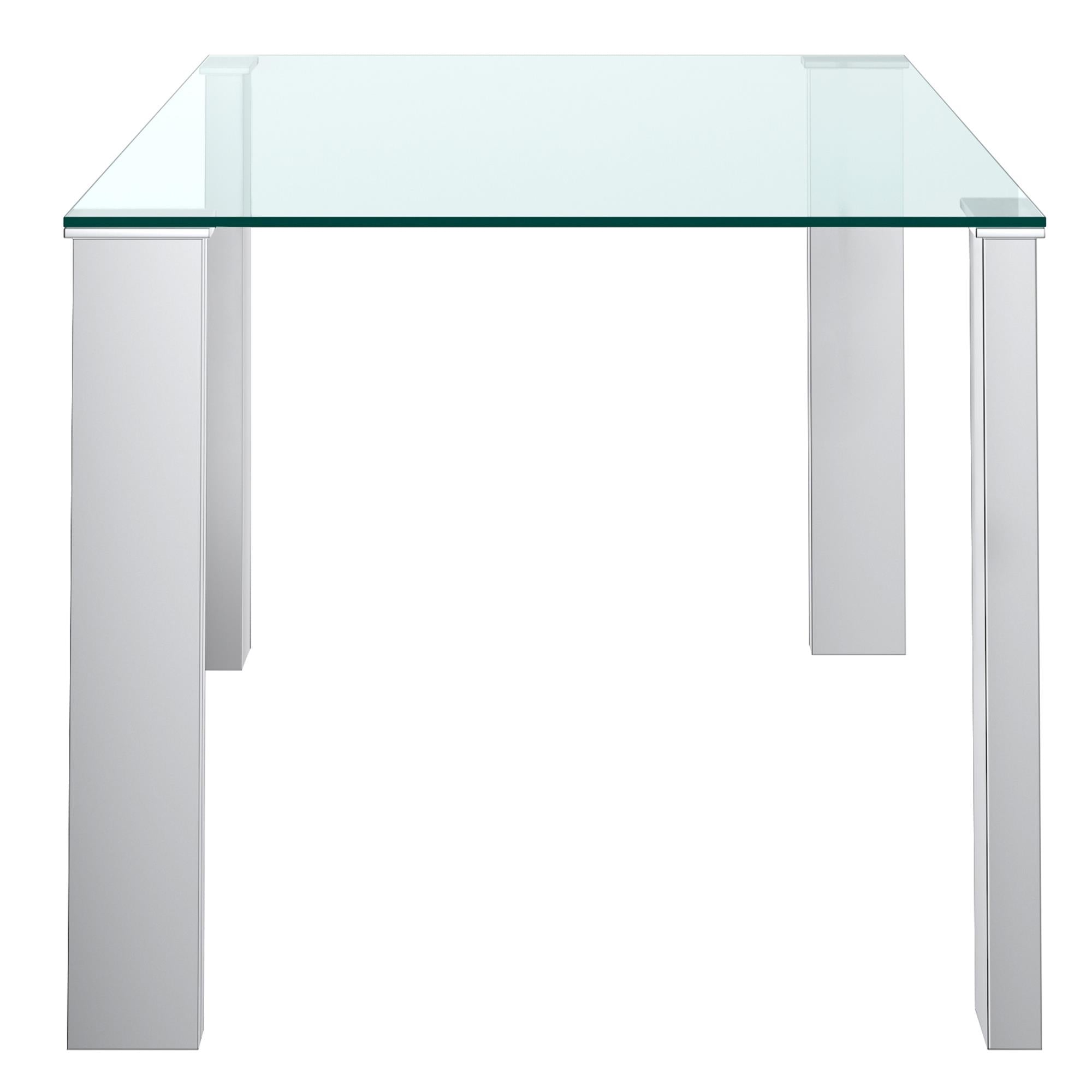 Worldwide Home Furnishings Frankfurt 201-165 Rectangular Dining Table - Stainless Steel IMAGE 4