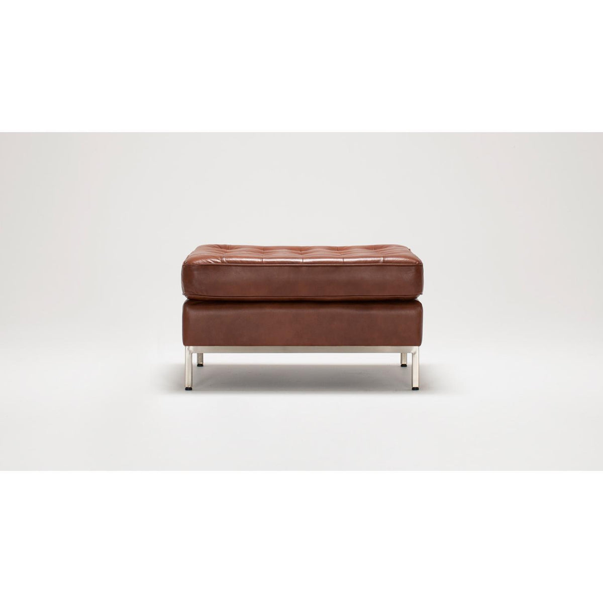 EQ3 Reverie Leather Ottoman 37095-04-GR100 IMAGE 2
