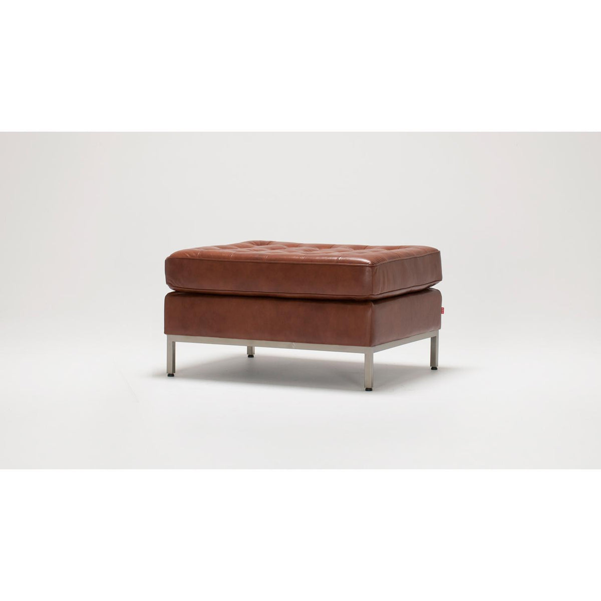 EQ3 Reverie Leather Ottoman 37095-04-GR100 IMAGE 5