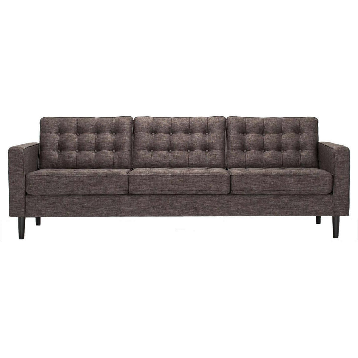 EQ3 Reverie Stationary Fabric Sofa 30095-S3-GR10 IMAGE 1