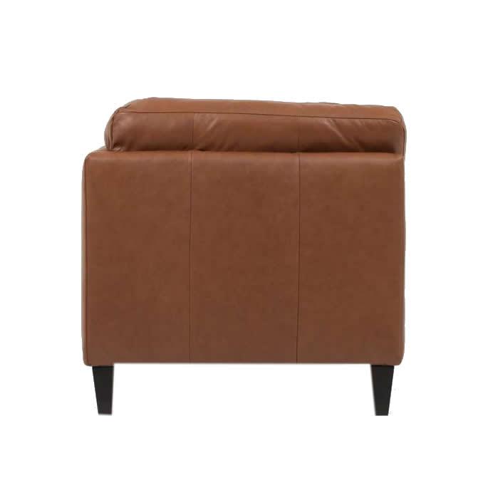EQ3 Salema Stationary Leather Sofa 37024-91-GR100 IMAGE 5