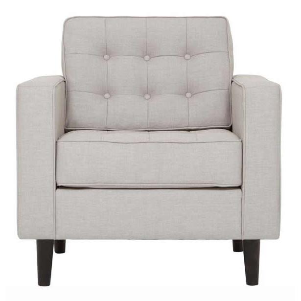 EQ3 Reverie Stationary Fabric Chair 30095-02-GR10 IMAGE 1