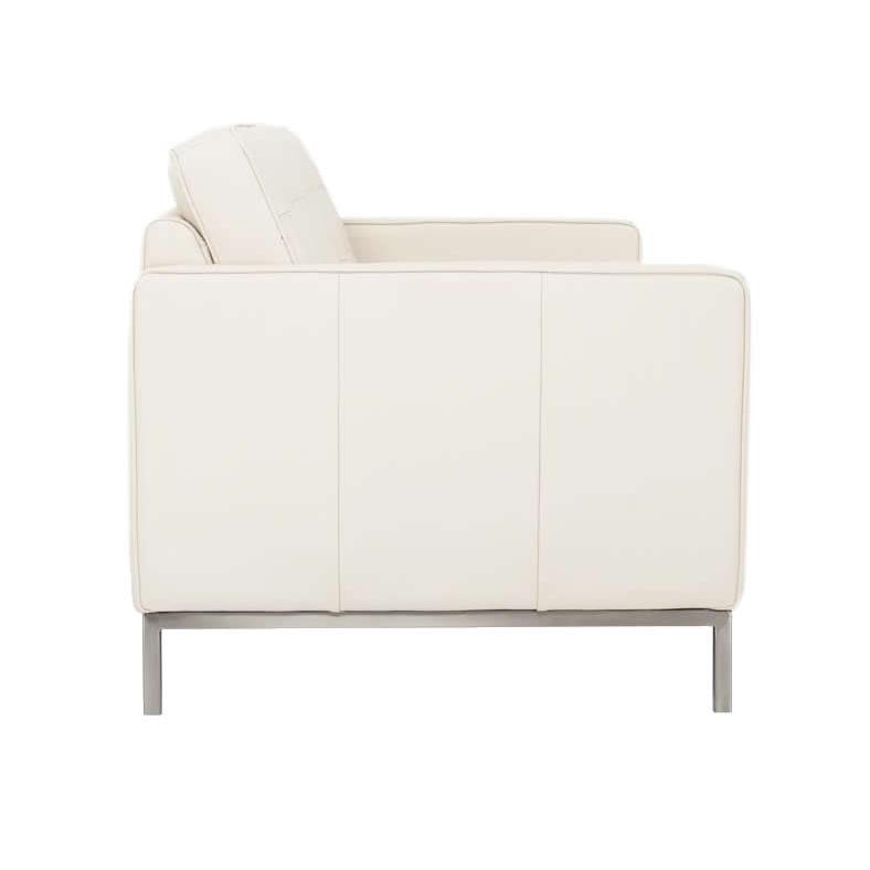EQ3 Reverie Stationary Leather Sofa 37095-S3-GR100 IMAGE 3