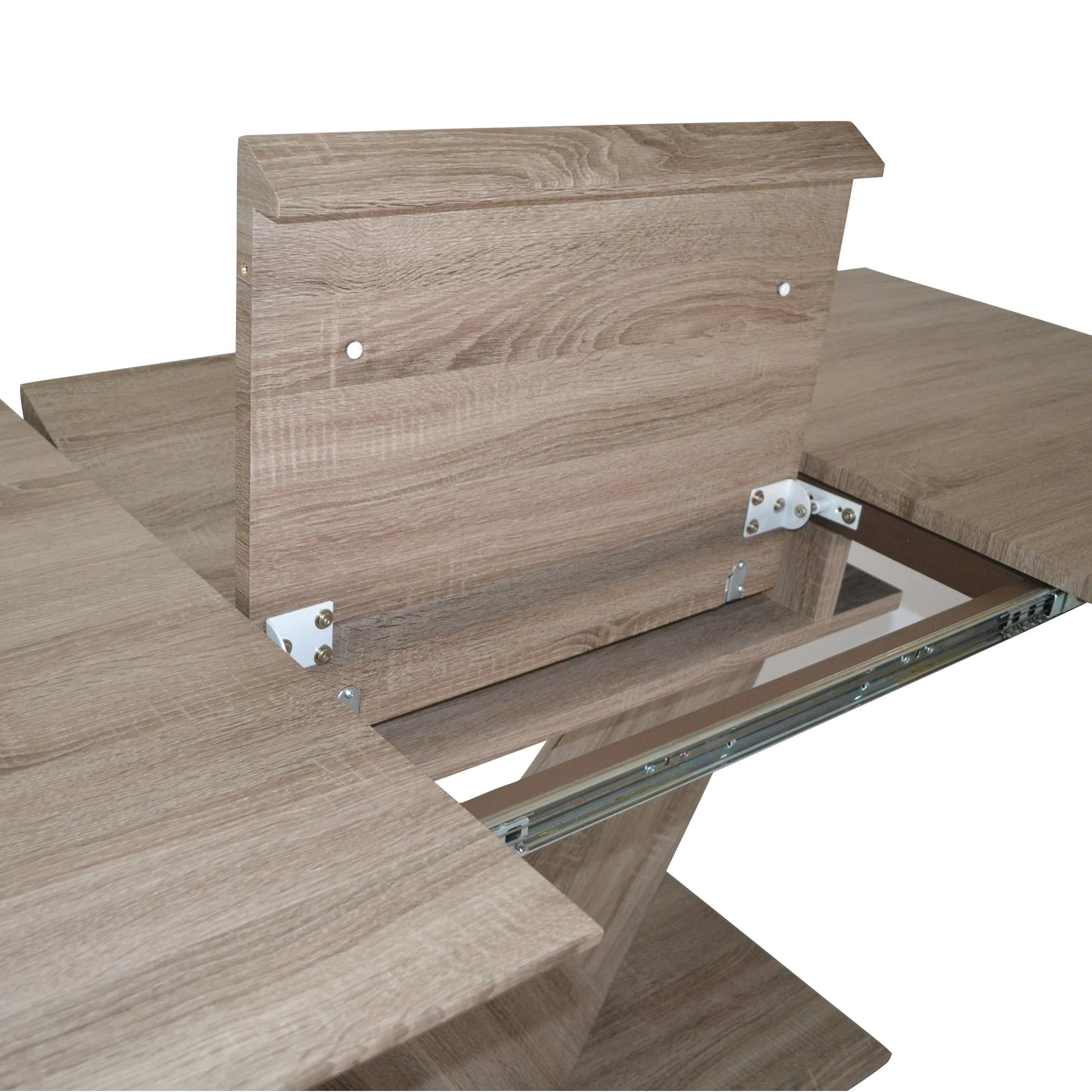 !nspire Eclipse 201-860OK Dining Table w/Extension - Washed Oak IMAGE 6
