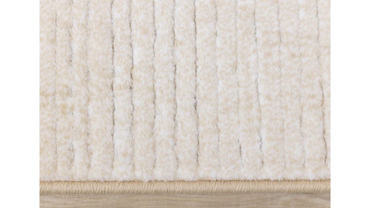 Ella Cream Carved Pile Plush Rug