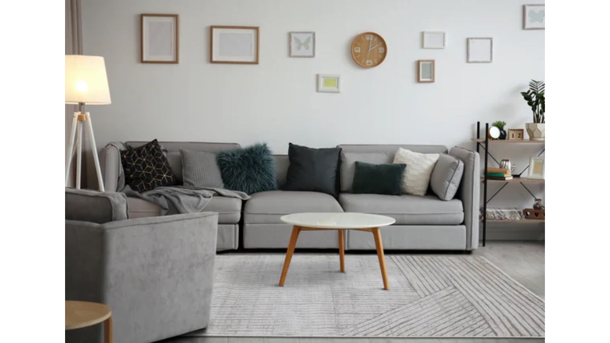 Hayden Grey Modern Lines Rug