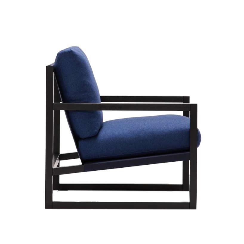 EQ3 Chiara Stationary Fabric Chair 30125-02-GR10 IMAGE 3